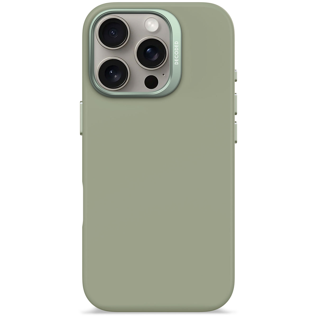 AntiMicrobial Silicone Case iPhone 16 Pro - Jade Green - DECODED