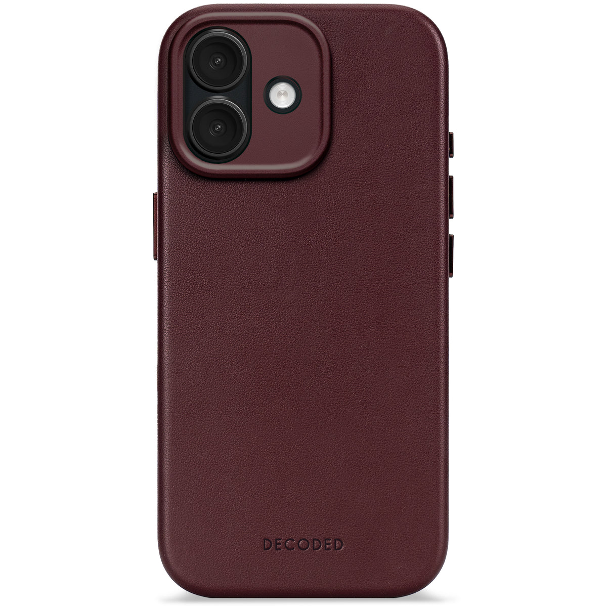 Leather Case iPhone 17 - Dark Ruby - DECODED – Decoded