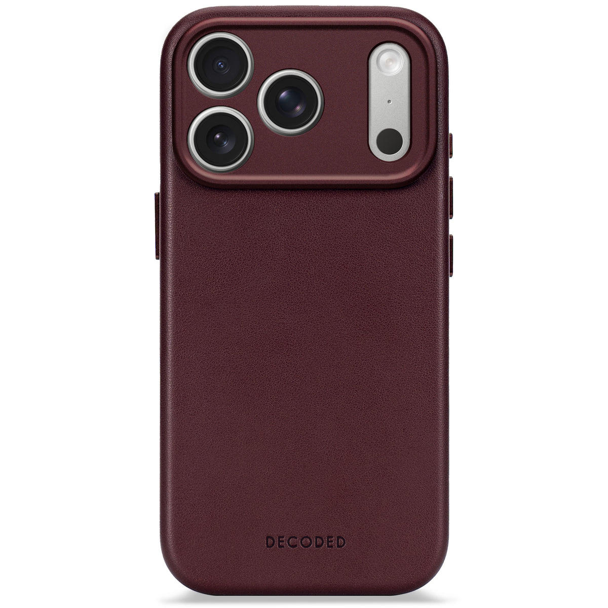 Leather Case iPhone 17 Pro - Dark Ruby - DECODED – Decoded | Denmark