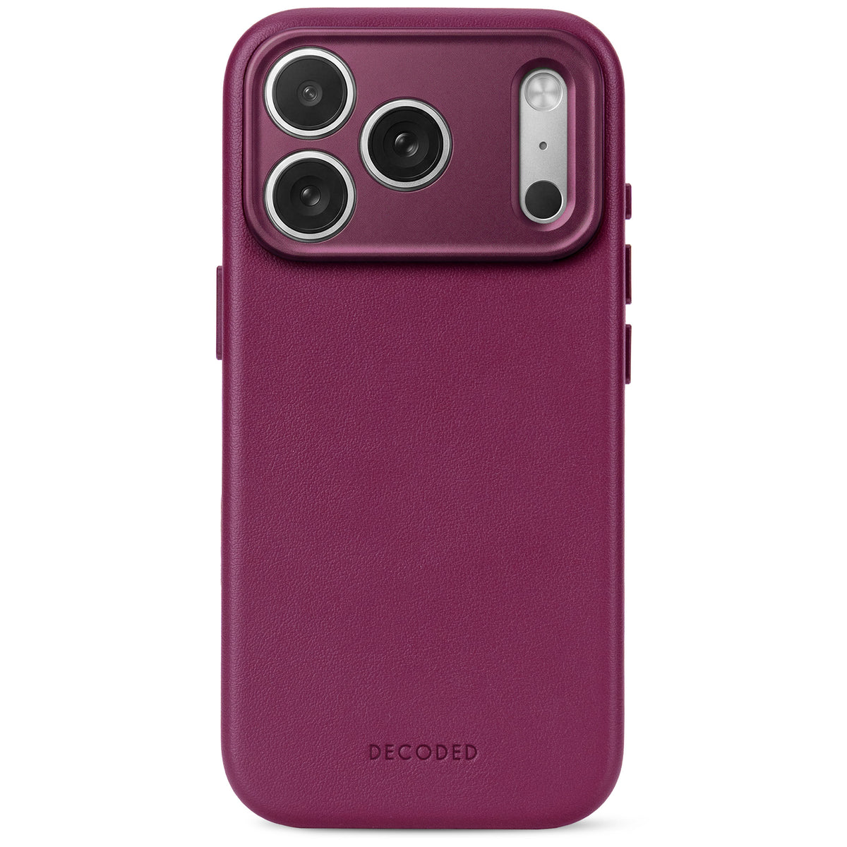 Leather Case iPhone 18 Pro | Aubergine | DECODED – Decoded