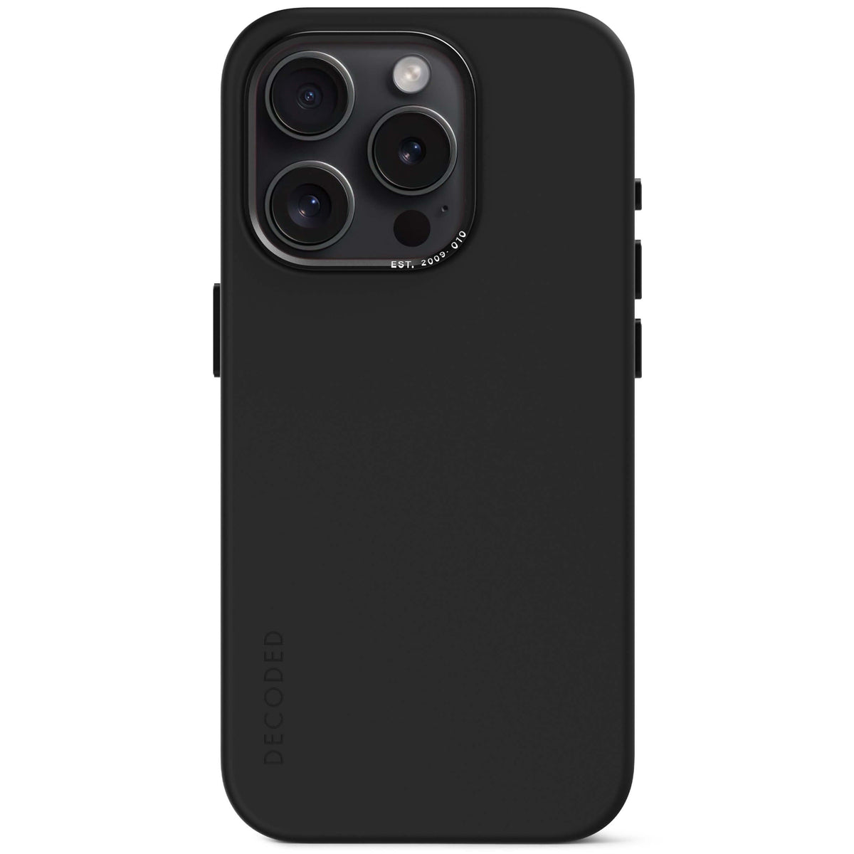 AntiMicrobial Silicone Back Case iPhone 15 Pro Max - Graphine