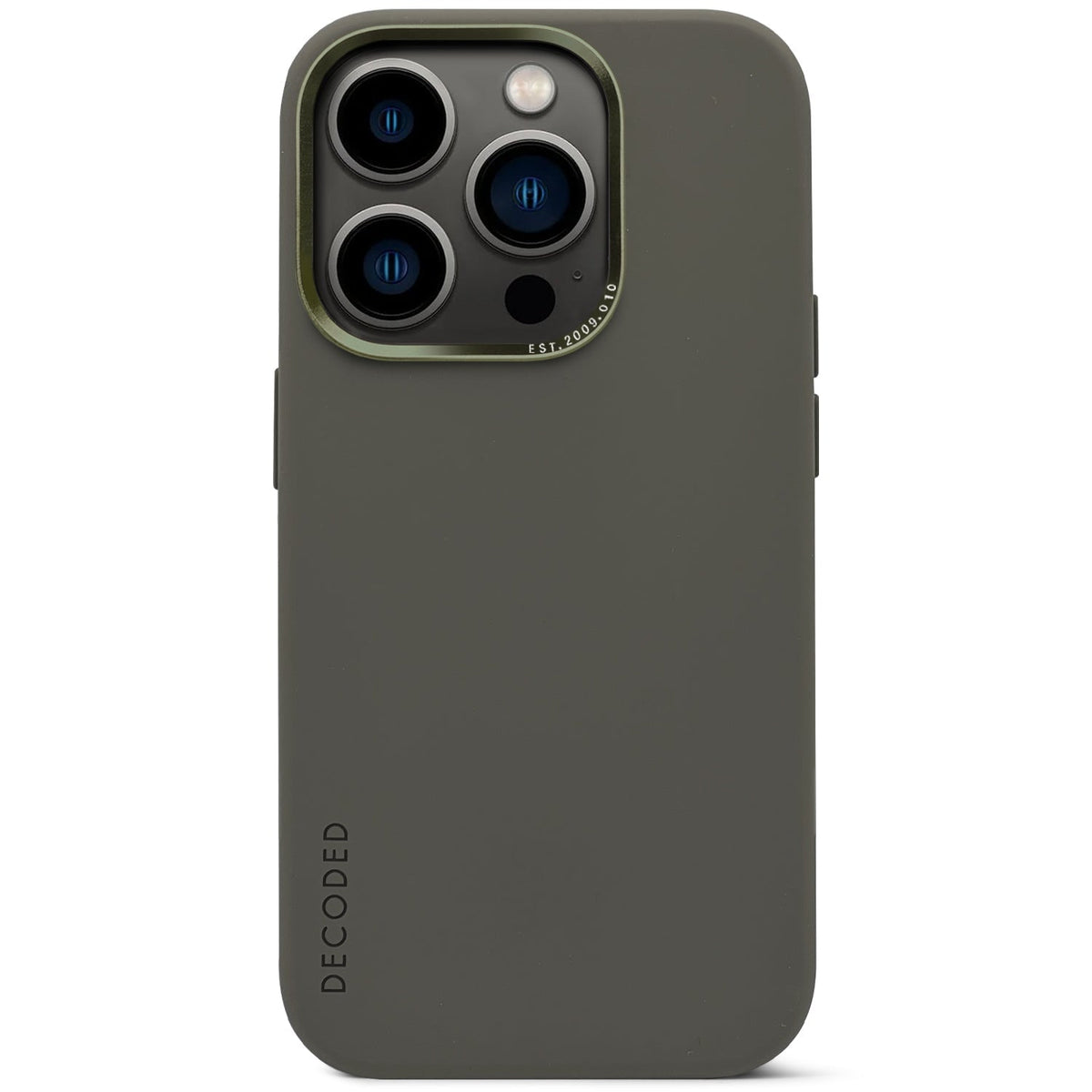 AntiMicrobial Silicone Back Case iPhone 14 Pro Max - Olive Green