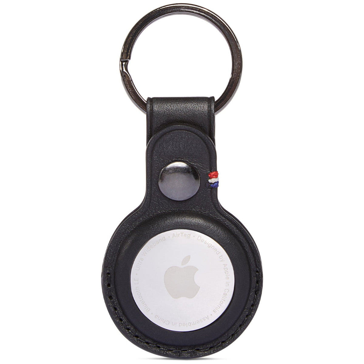 小物 Bottega Airtag Black Leather AirTag Keychain | Black – Decoded