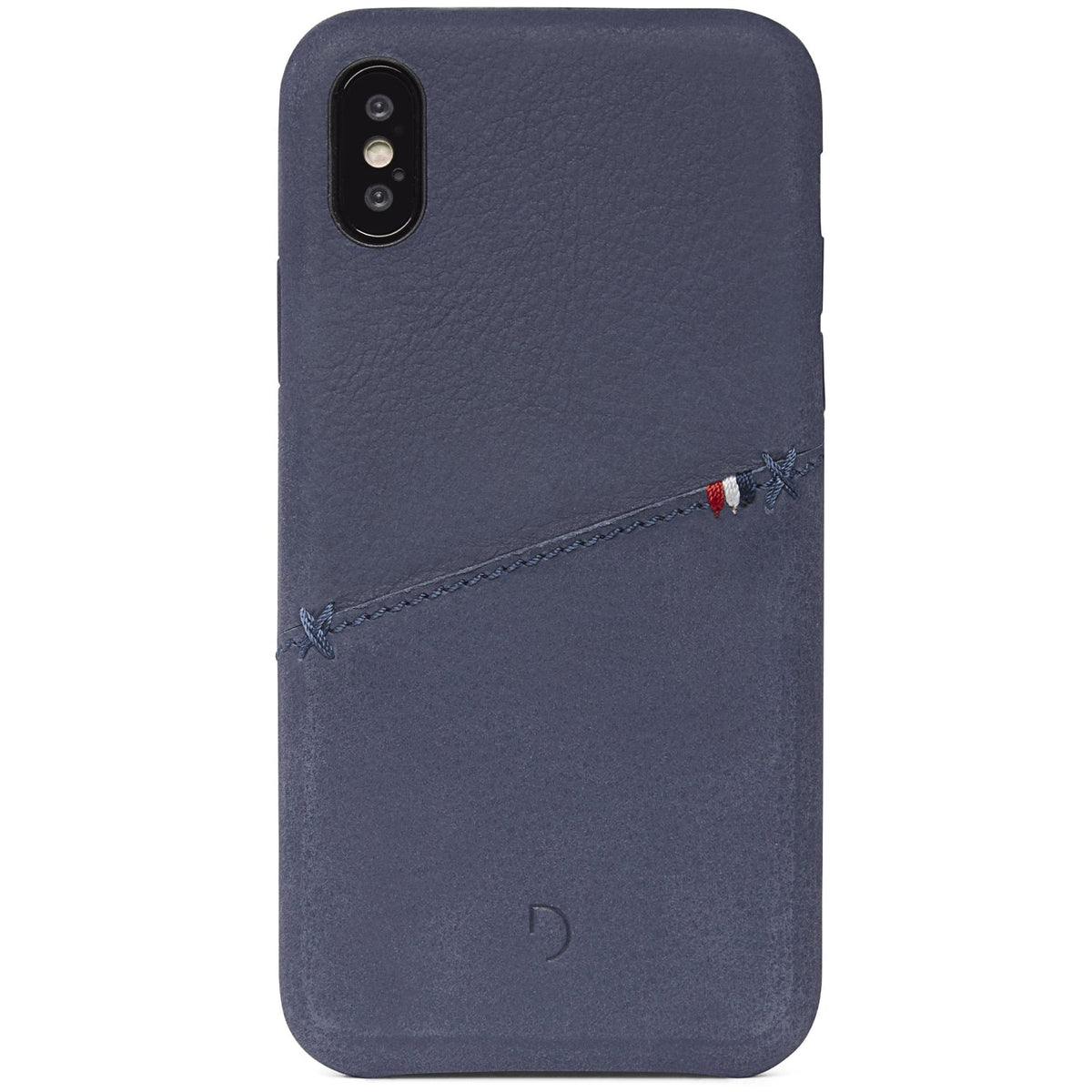 Leather Back Cover Card Case | Navy | iPhone X | iPhone XS