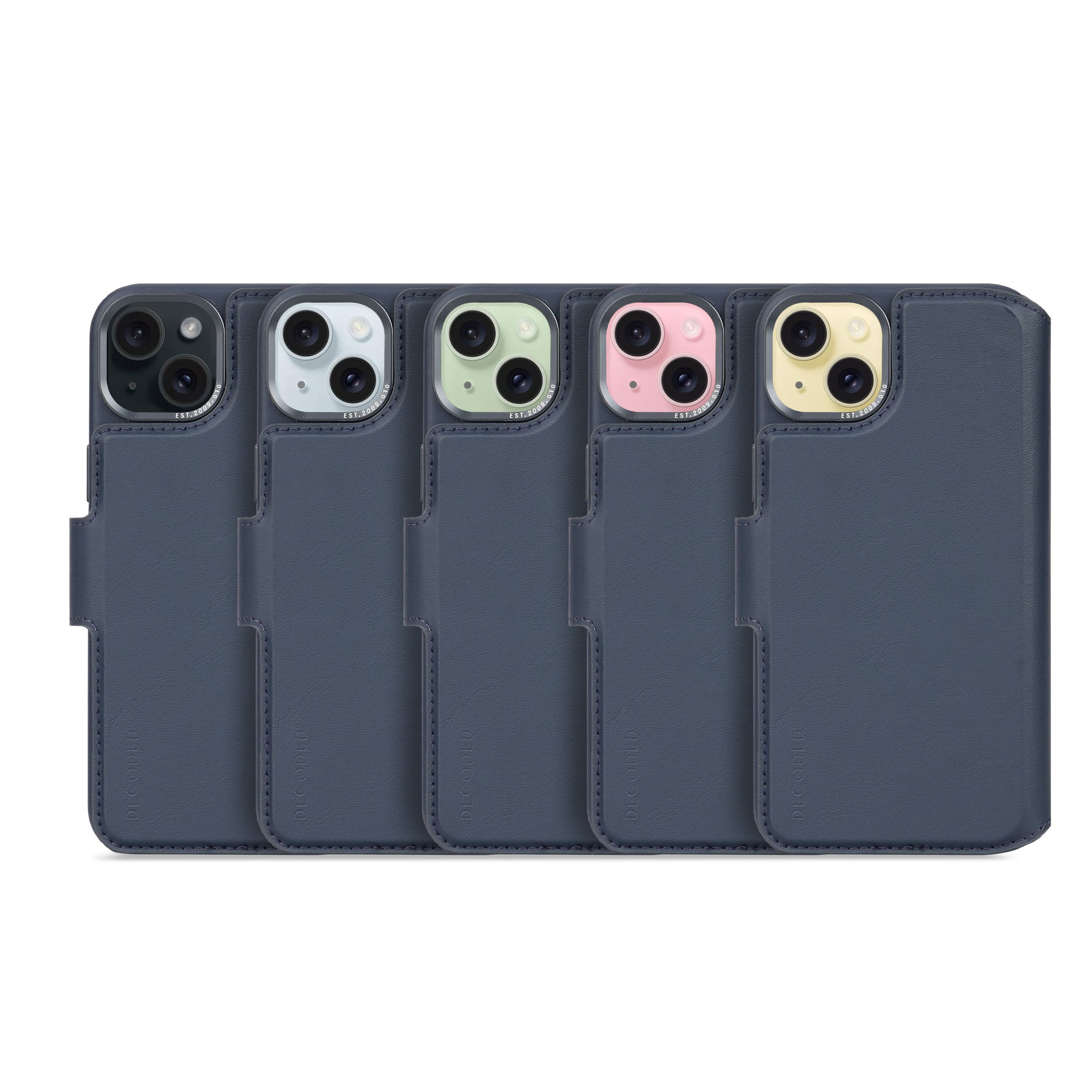 4C14 Dreem iphone 15 plus ケースウォレット Leather Detachable Case iPhone 15 Plus - True Navy Blue - DECODED