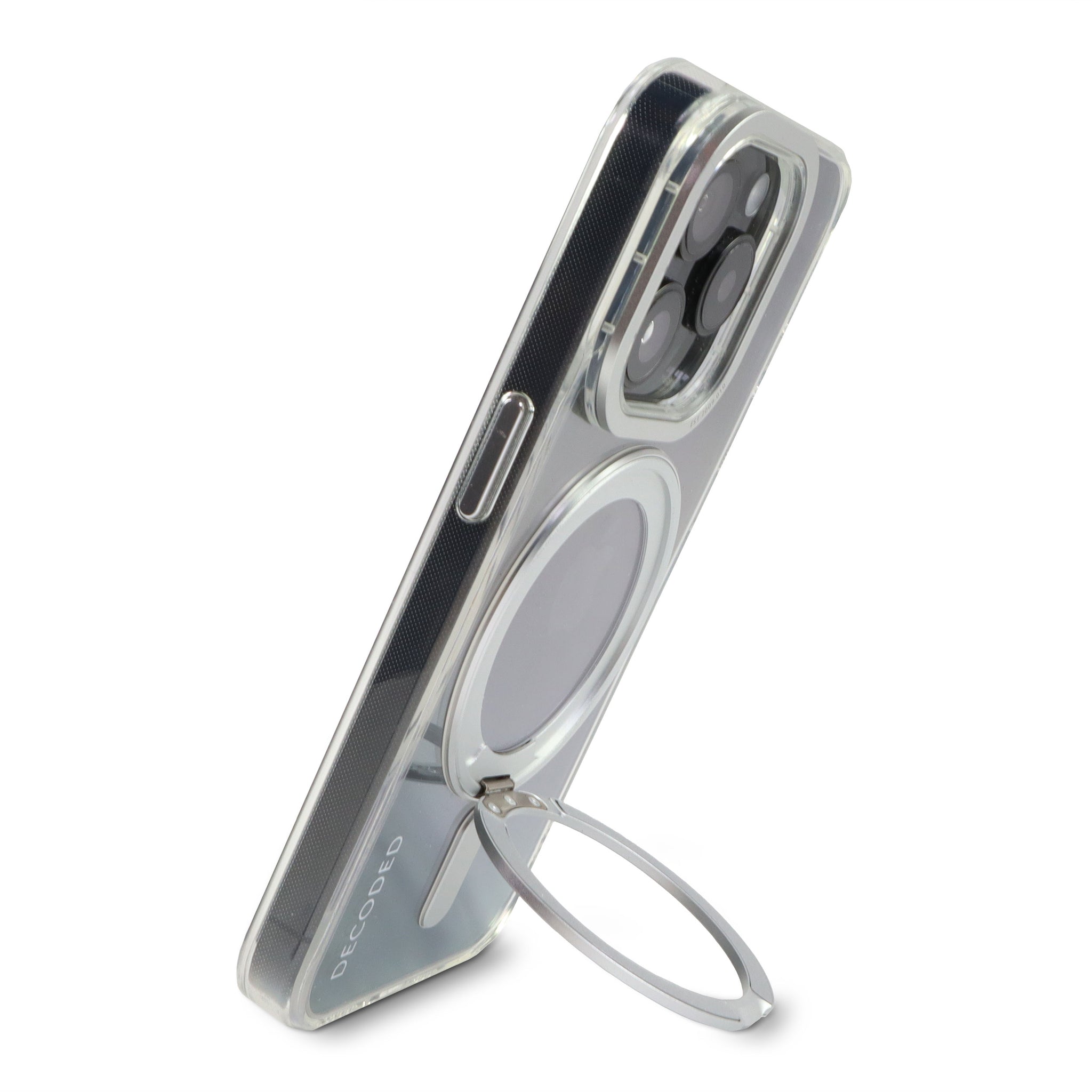 Recycled Plastic Transparant Loop Stand Back Case iPhone 15 Pro