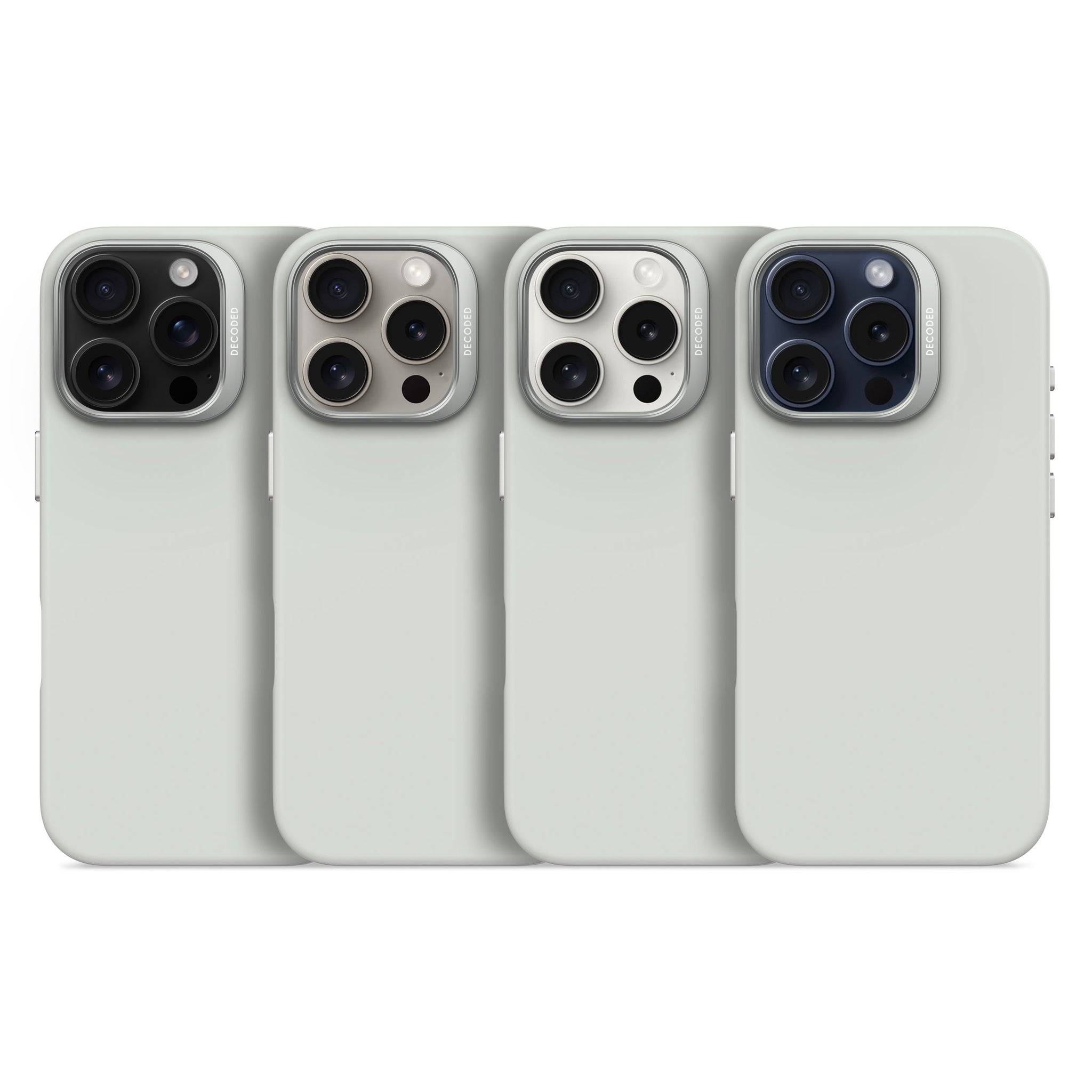 AntiMicrobial Silicone Case | Stone Grey | iPhone 15 Pro