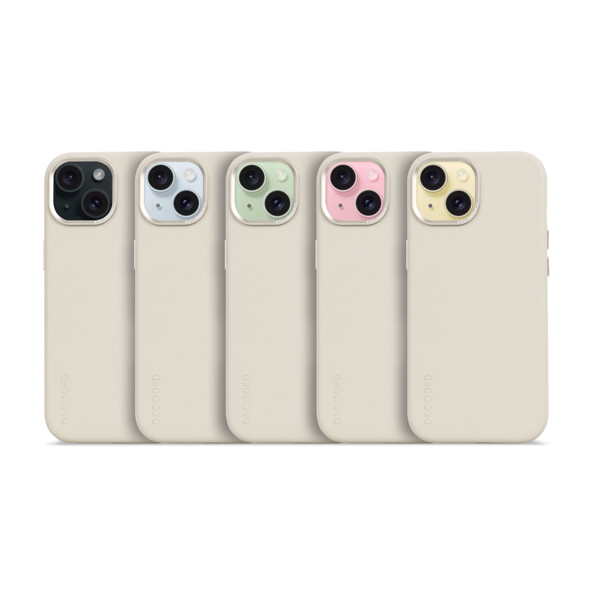 Leather Back Case iPhone 15 Plus - Clay Beige - DECODED – Decoded