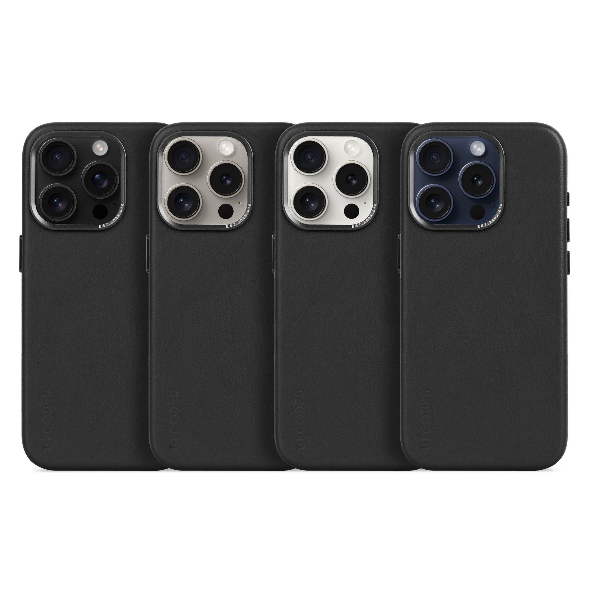 Leather Back Case iPhone 15 Pro Max - Black - DECODED – Decoded