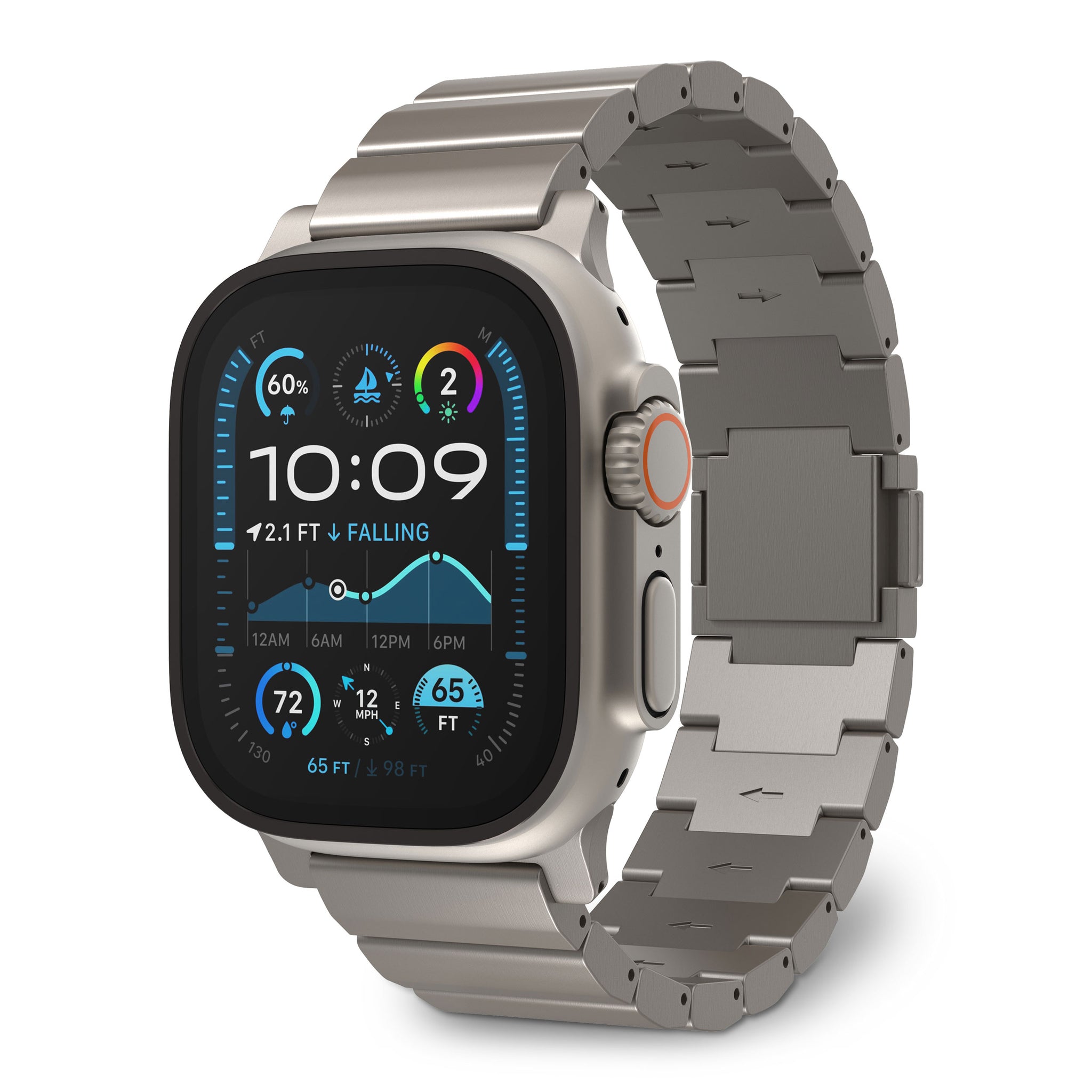 Titanium Watch Band voor Apple Watch | Naturel Titanium | DECODED