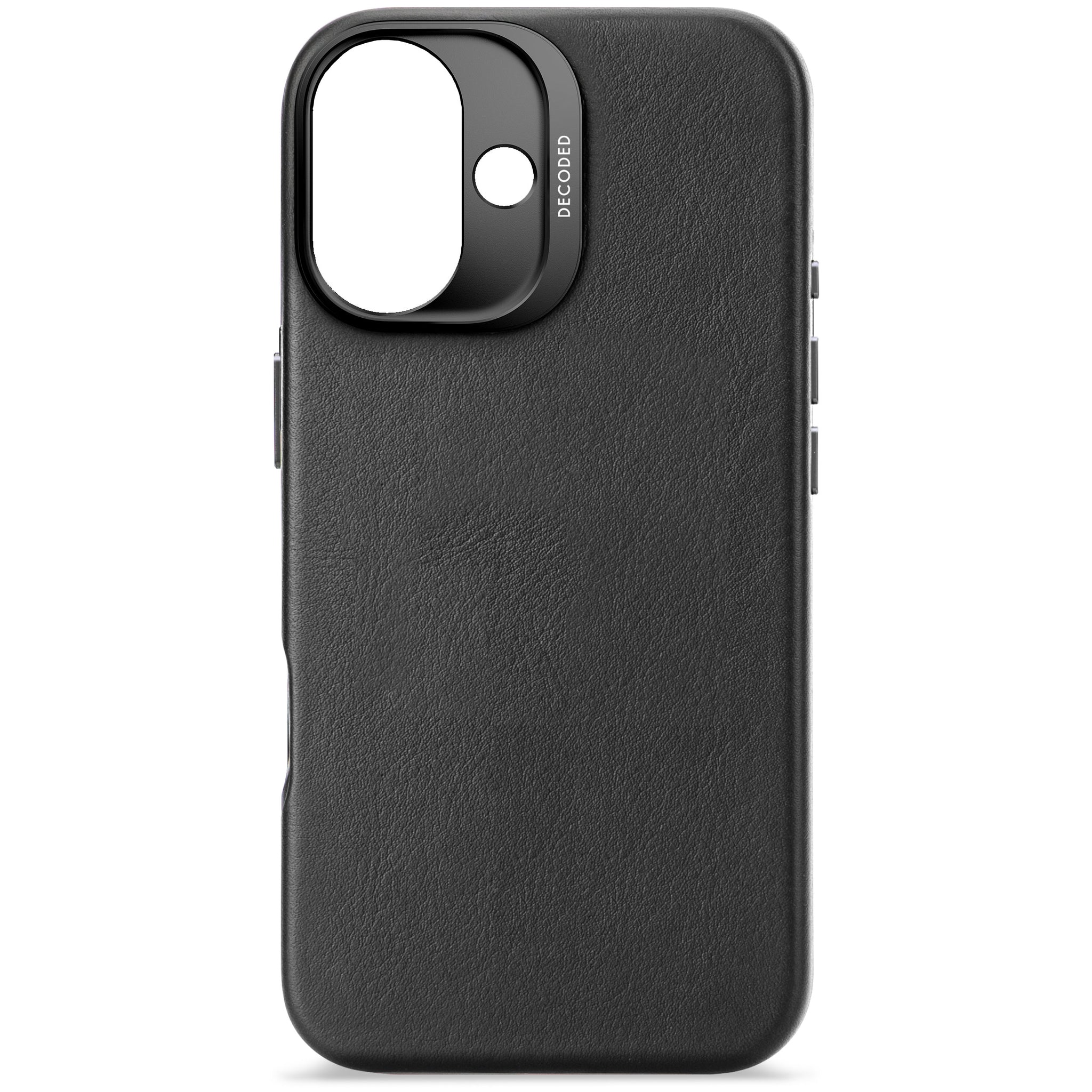 Leather Case iPhone 16 - Black - DECODED – Decoded | Canada