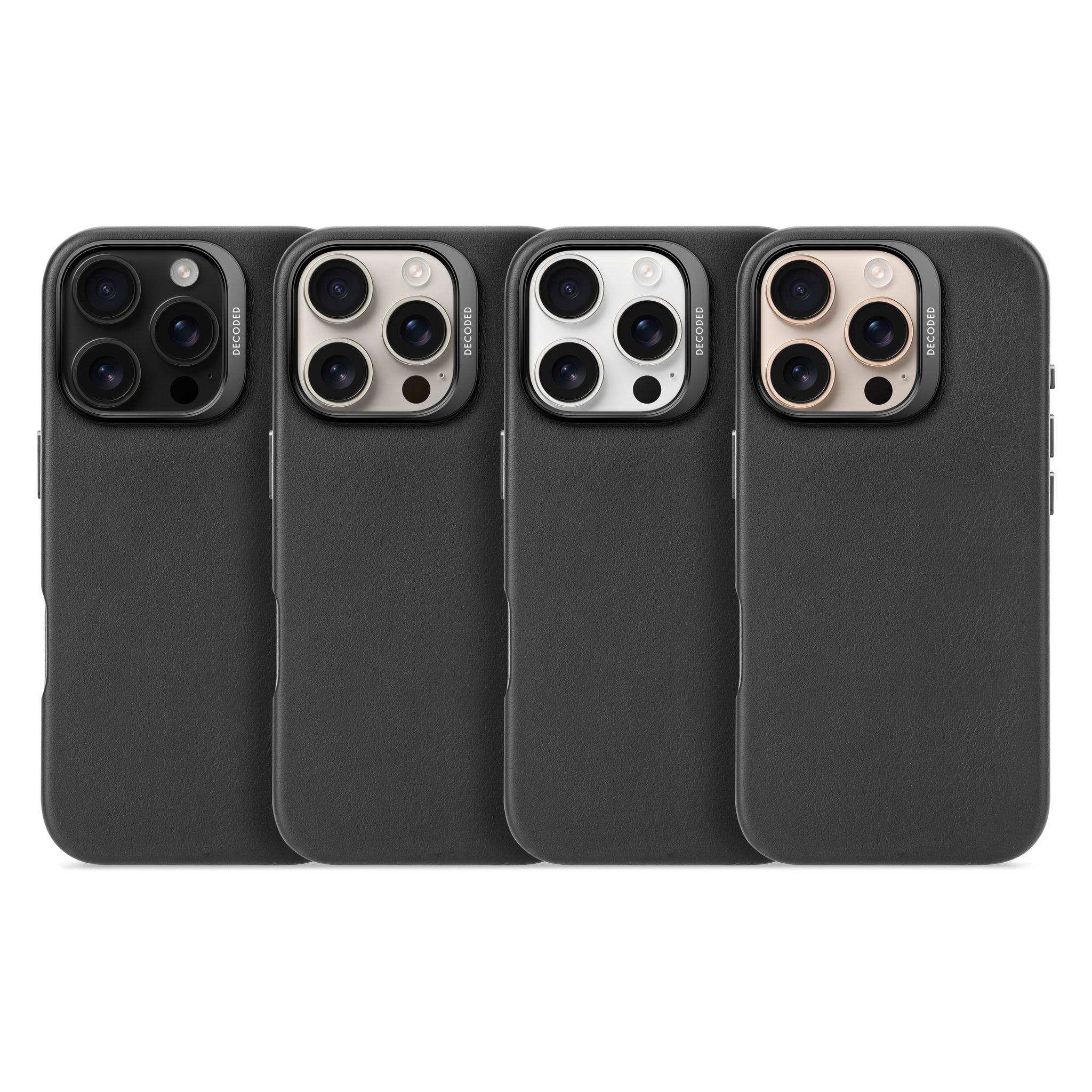 Leather Case iPhone 16 Pro - Black - DECODED – Decoded