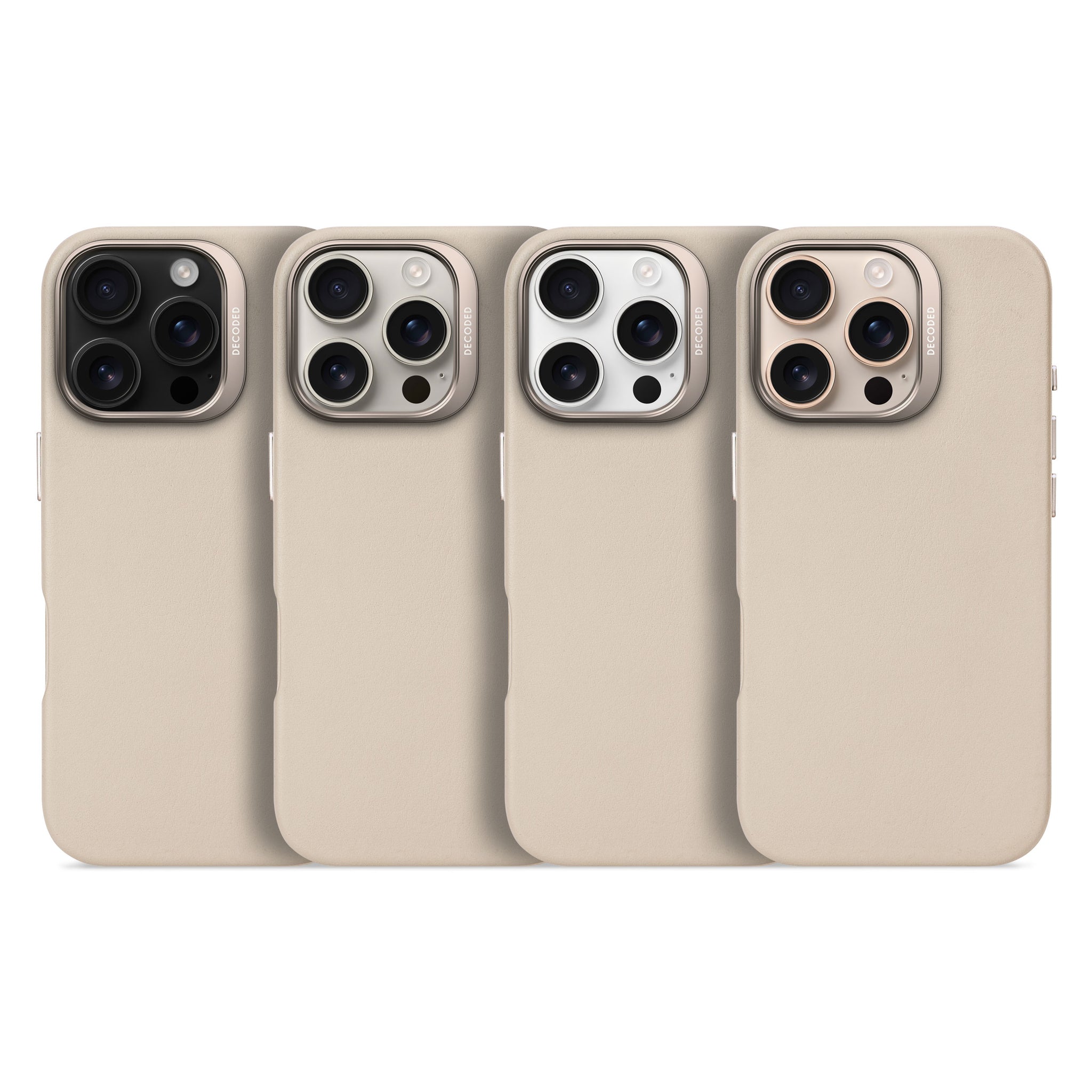 Leather Case iPhone 16 Pro - Clay Beige - DECODED – Decoded