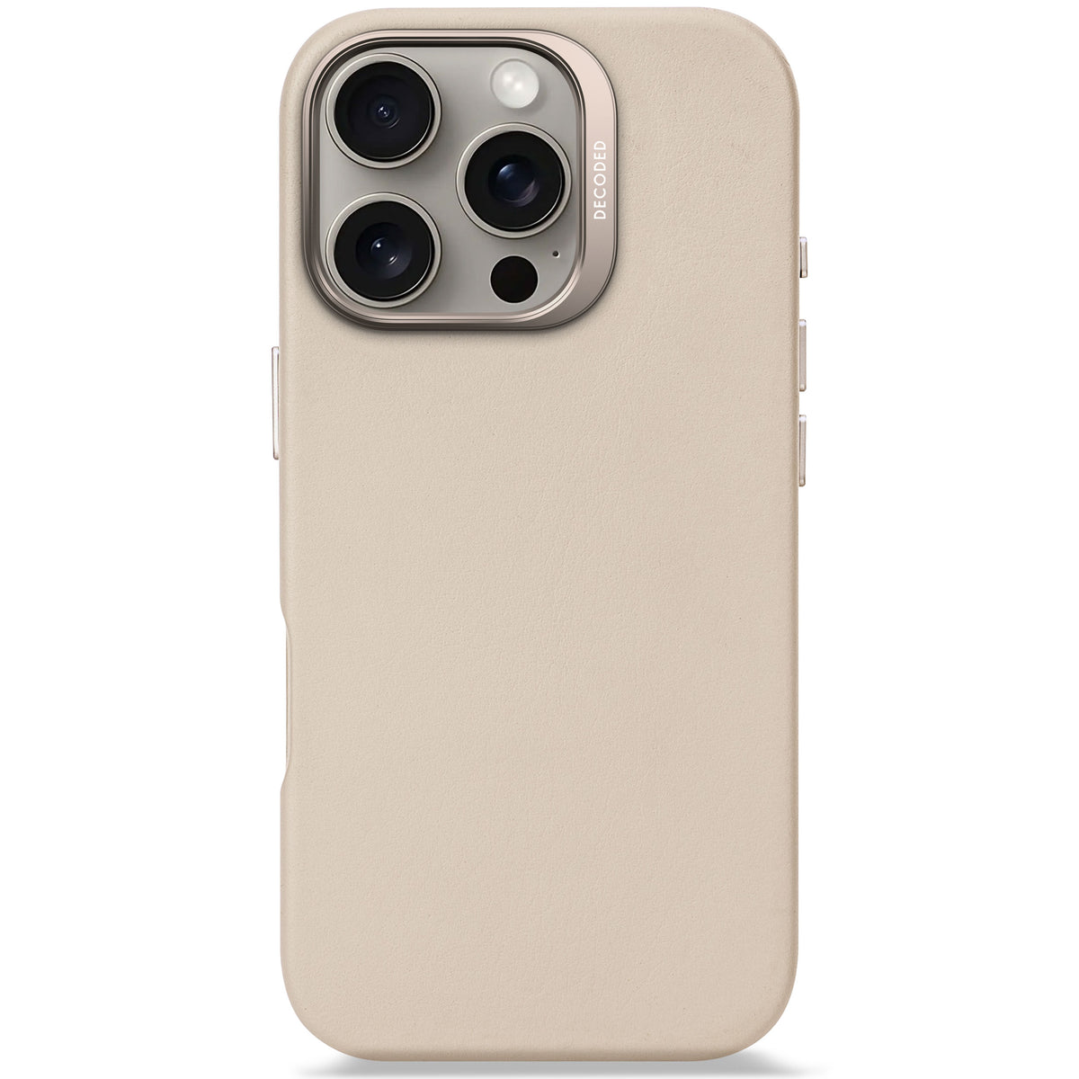 Leather Case iPhone 16 Pro - Clay Beige - DECODED – Decoded