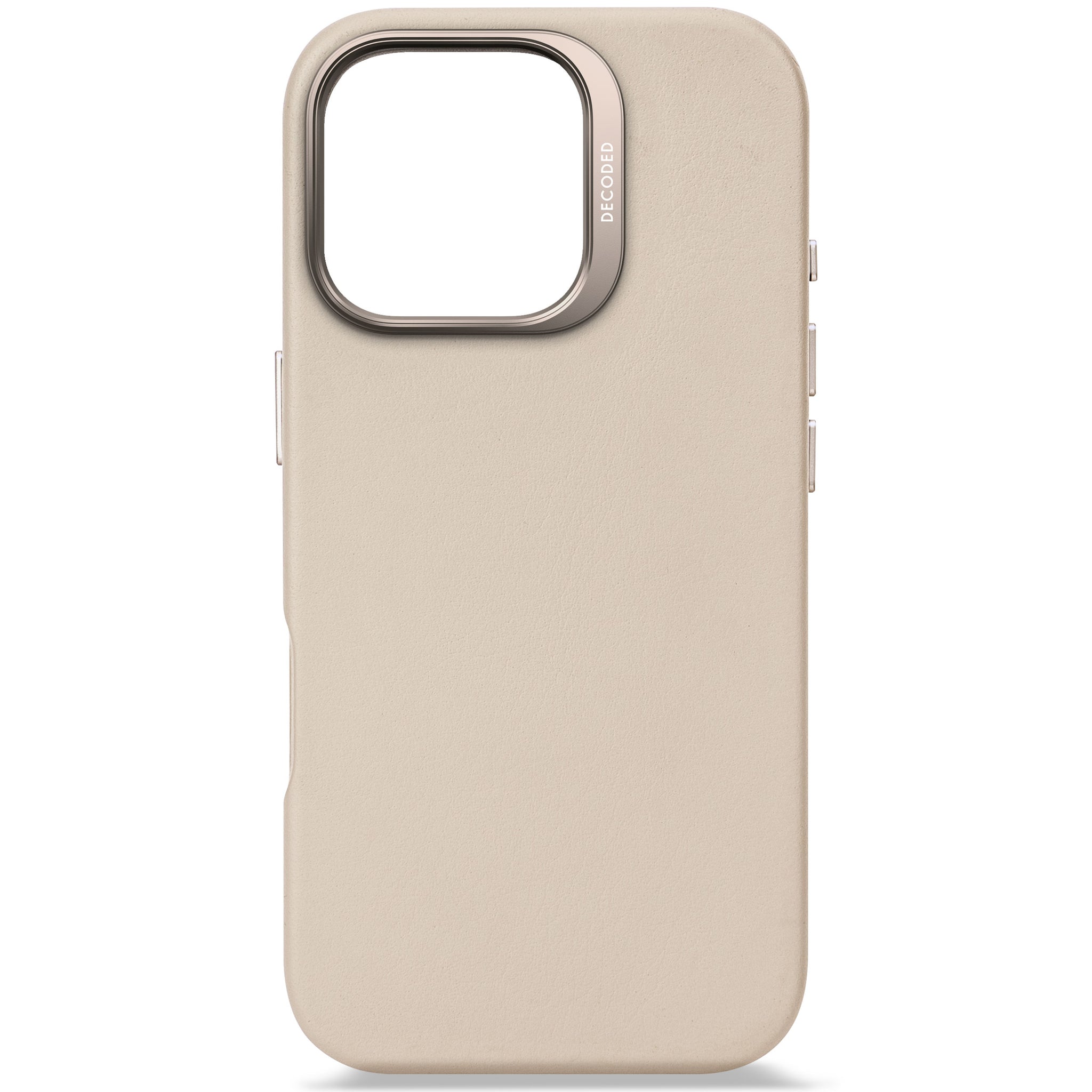 Leather Case iPhone 16 Pro - Clay Beige - DECODED – Decoded