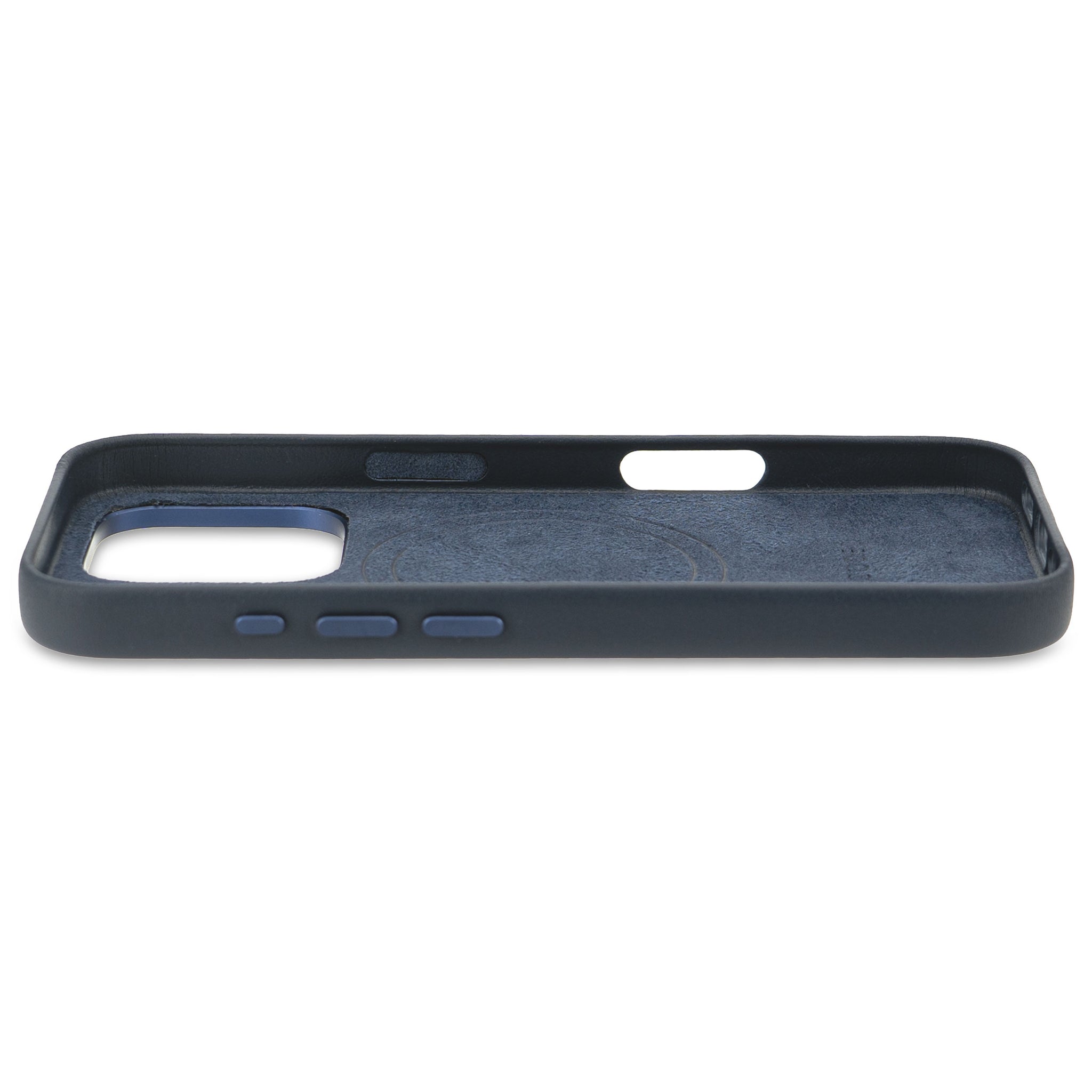 Leather Case iPhone 16 Pro - Navy Blue - DECODED – Decoded