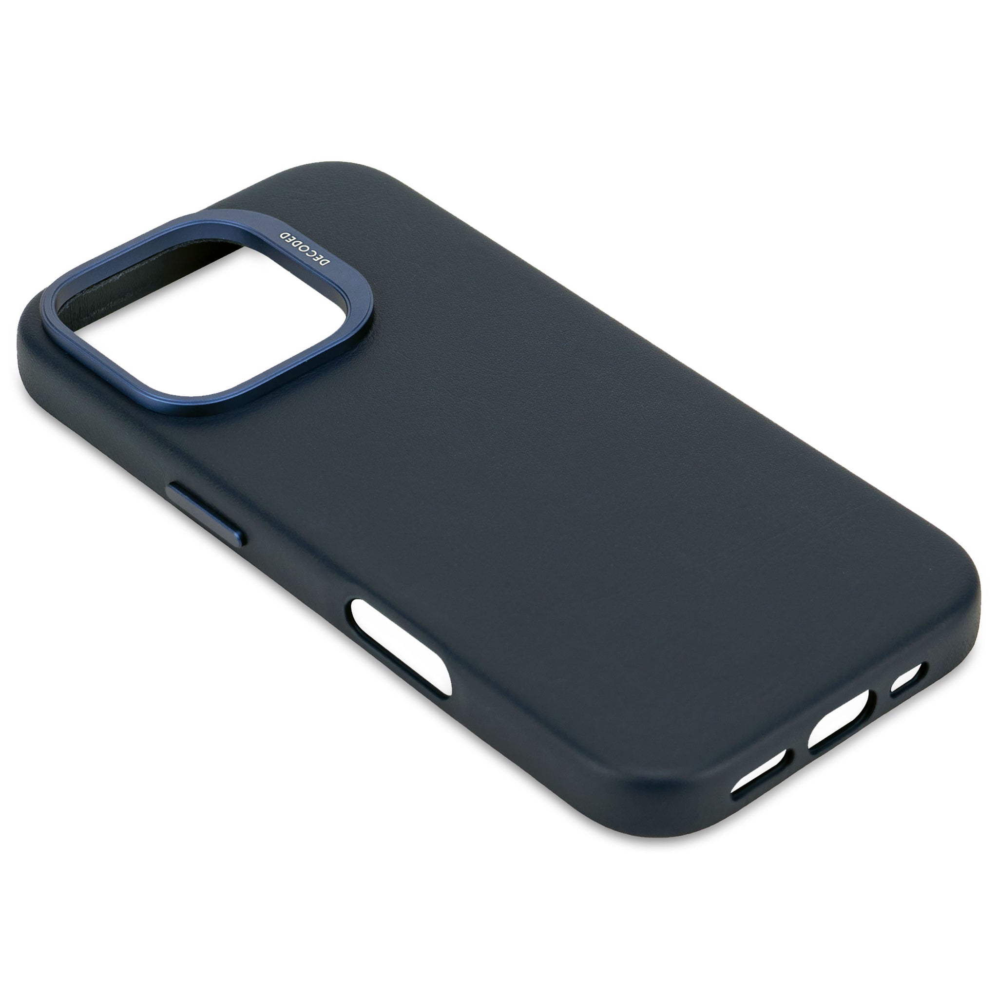 Leather Case iPhone 16 Pro - Navy Blue - DECODED – Decoded