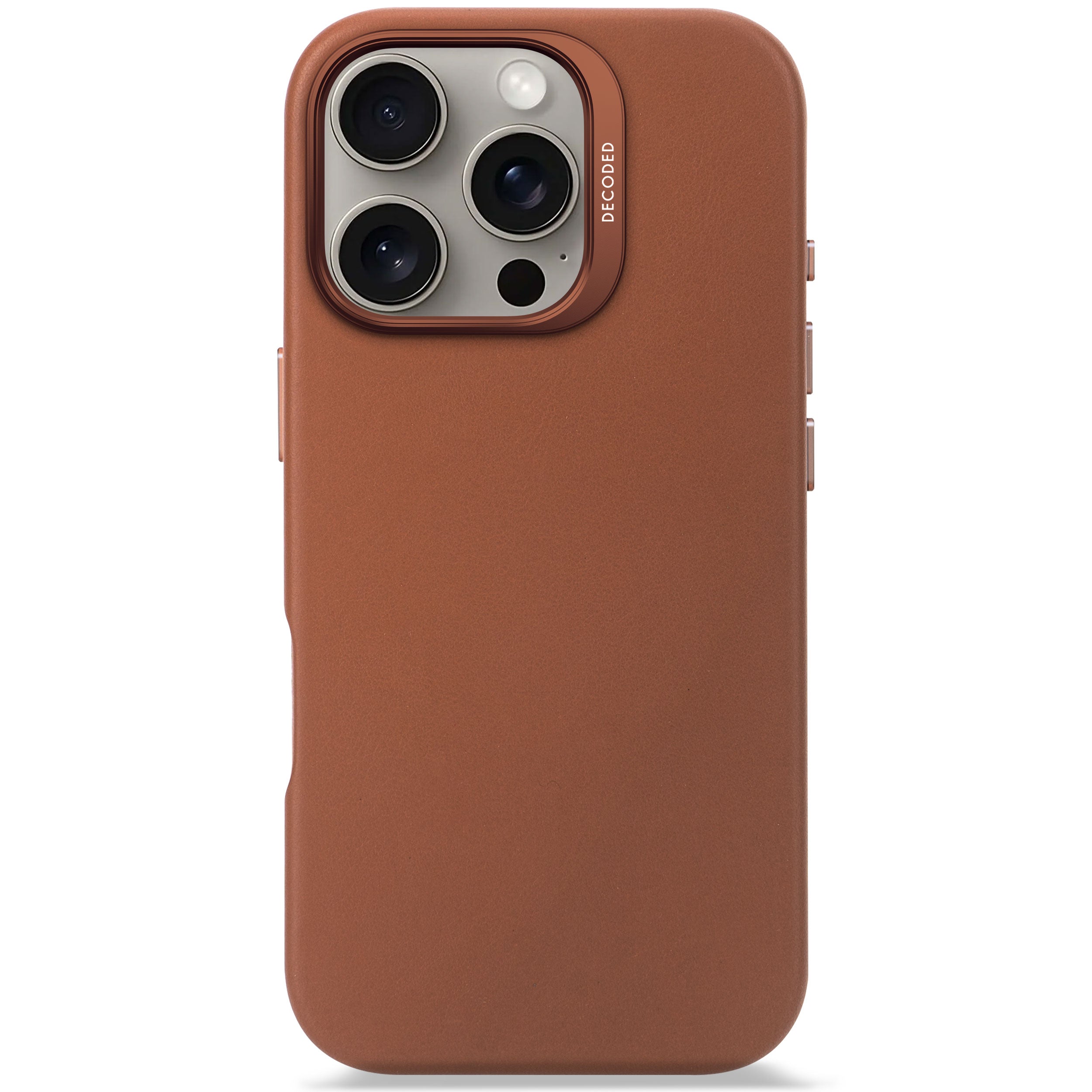 DECODED Leather Case | Tan Brown | iPhone 16 Pro | D25IPO16PBC1TN DECODED Leather Case | Tan Brown | iPhone 16 Pro | D25IPO16PBC1TN