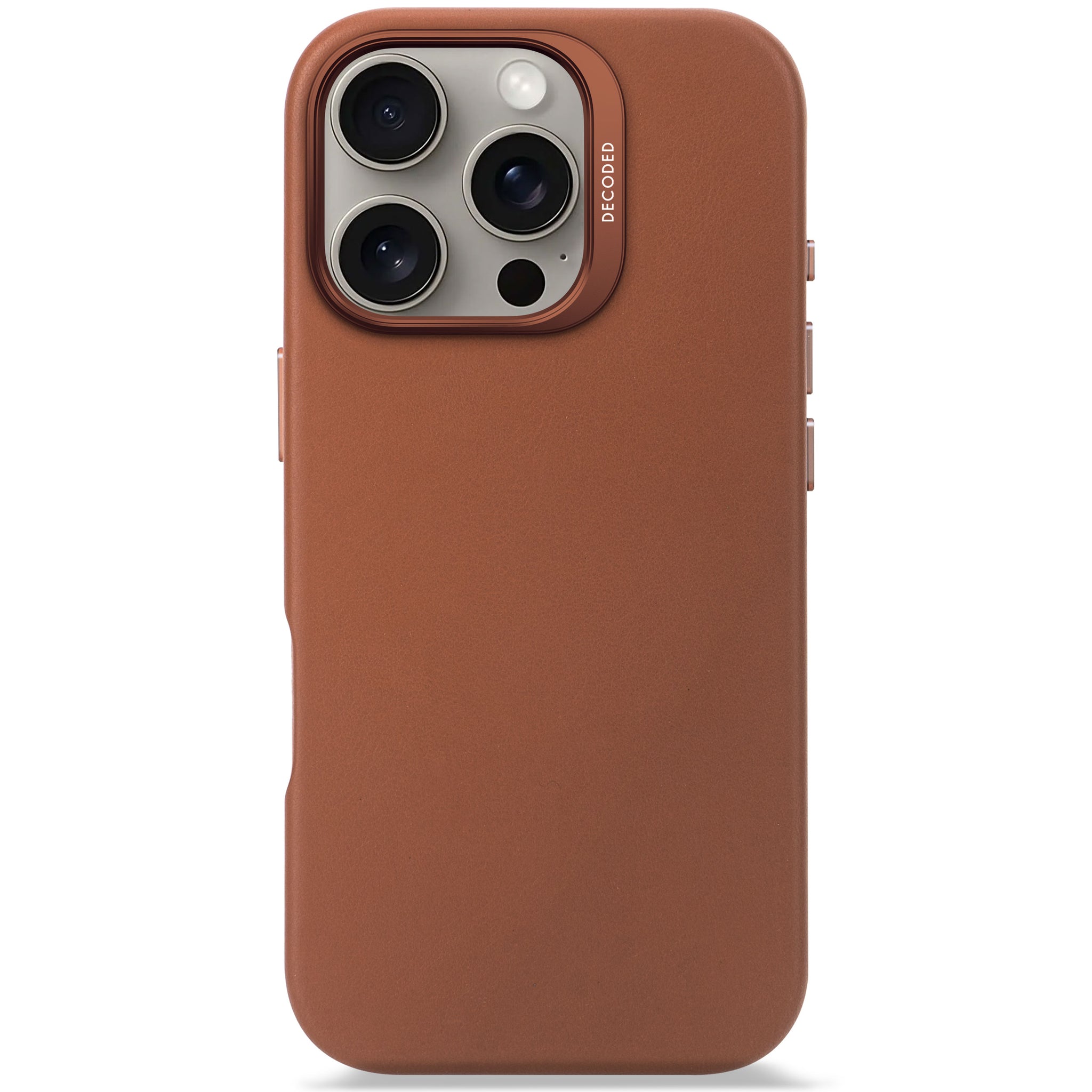 Leather Case iPhone 16 Pro - Tan Brown - DECODED – Decoded