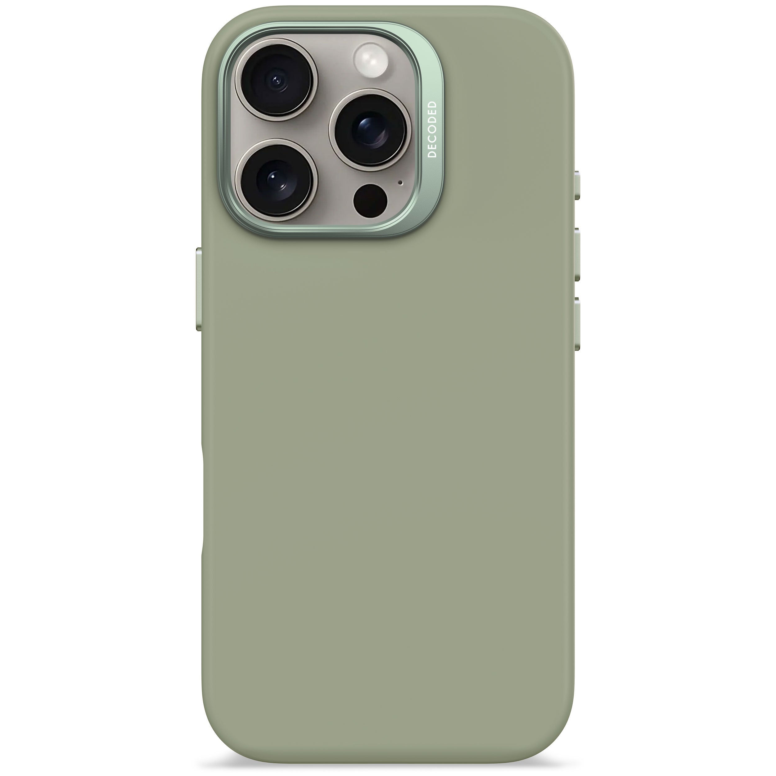 AntiMicrobial Silicone Case iPhone 16 Pro - Jade Green - DECODED