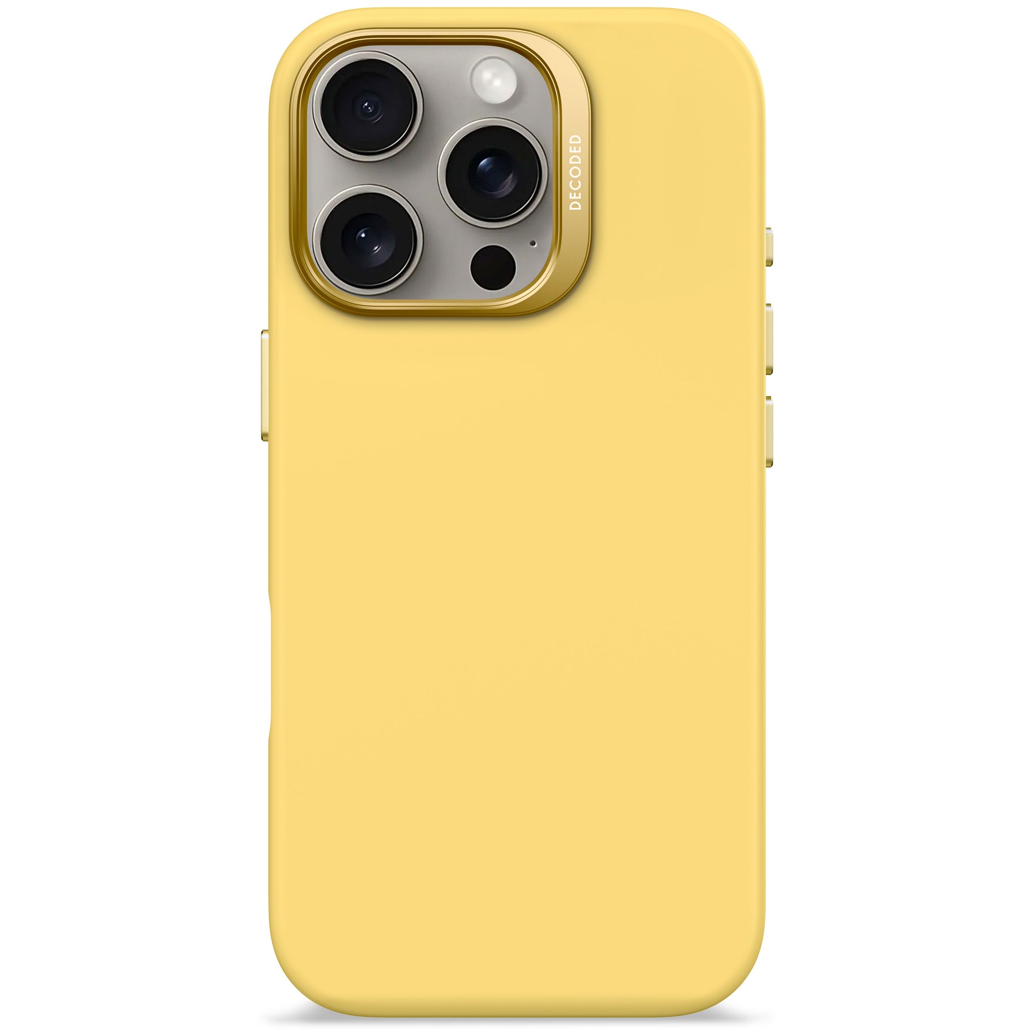 AntiMicrobial Silicone Case iPhone 16 Pro - Popcorn Yellow