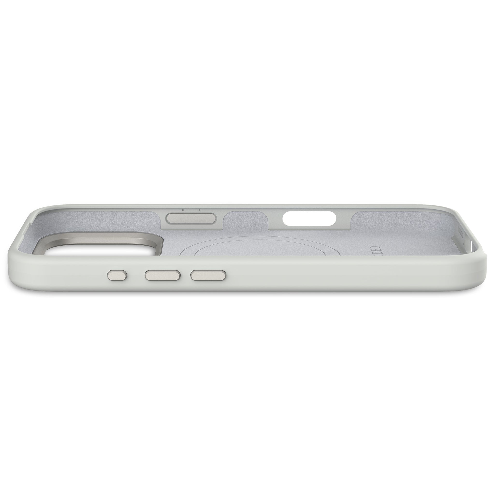 AntiMicrobial Silicone Case iPhone 16 Pro - Stone Grey - DECODED