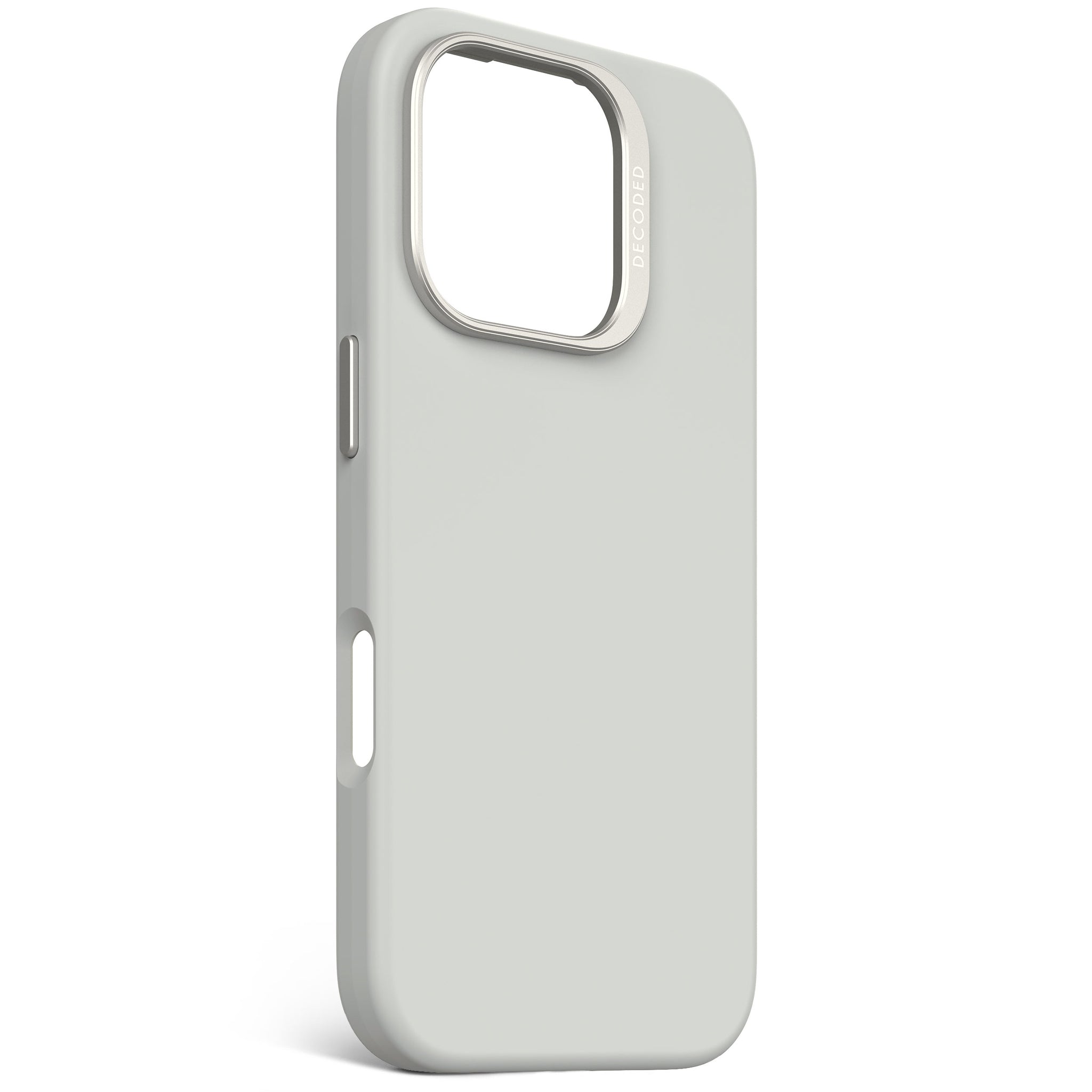 AntiMicrobial Silicone Case iPhone 16 Pro - Stone Grey - DECODED