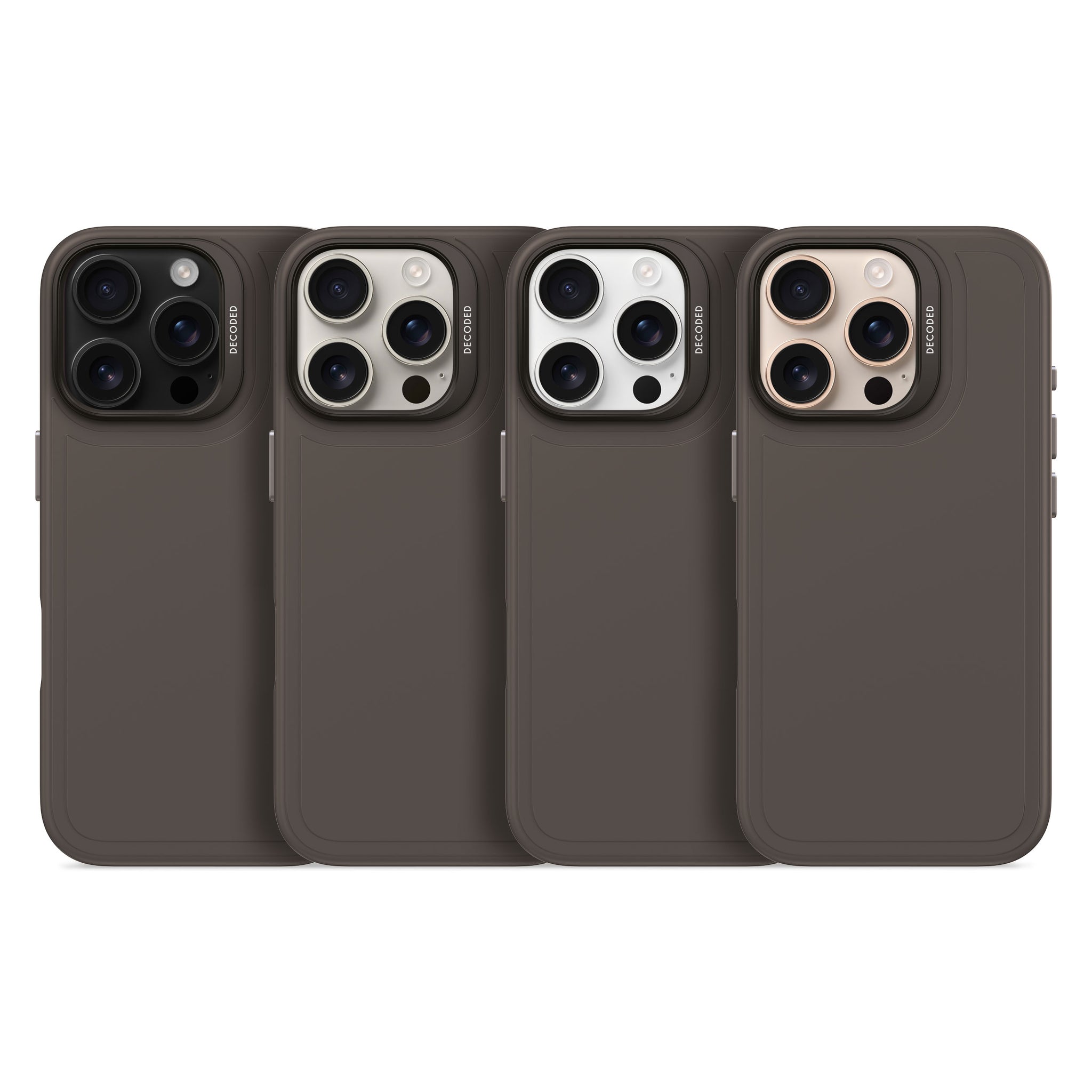 AntiMicrobial Silicone Stacks Case iPhone 16 Pro - Phantom Black