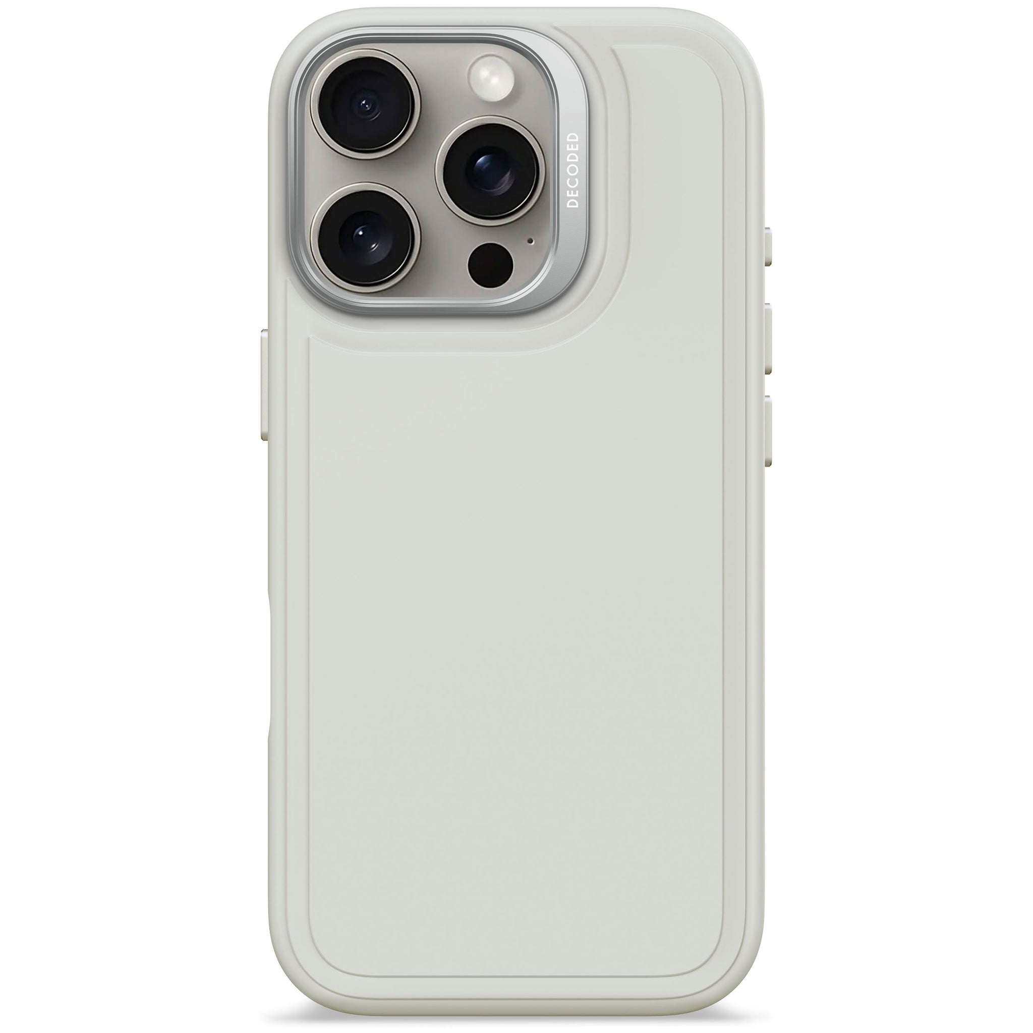AntiMicrobial Silicone Stacks Case iPhone 16 Pro - Stone Grey