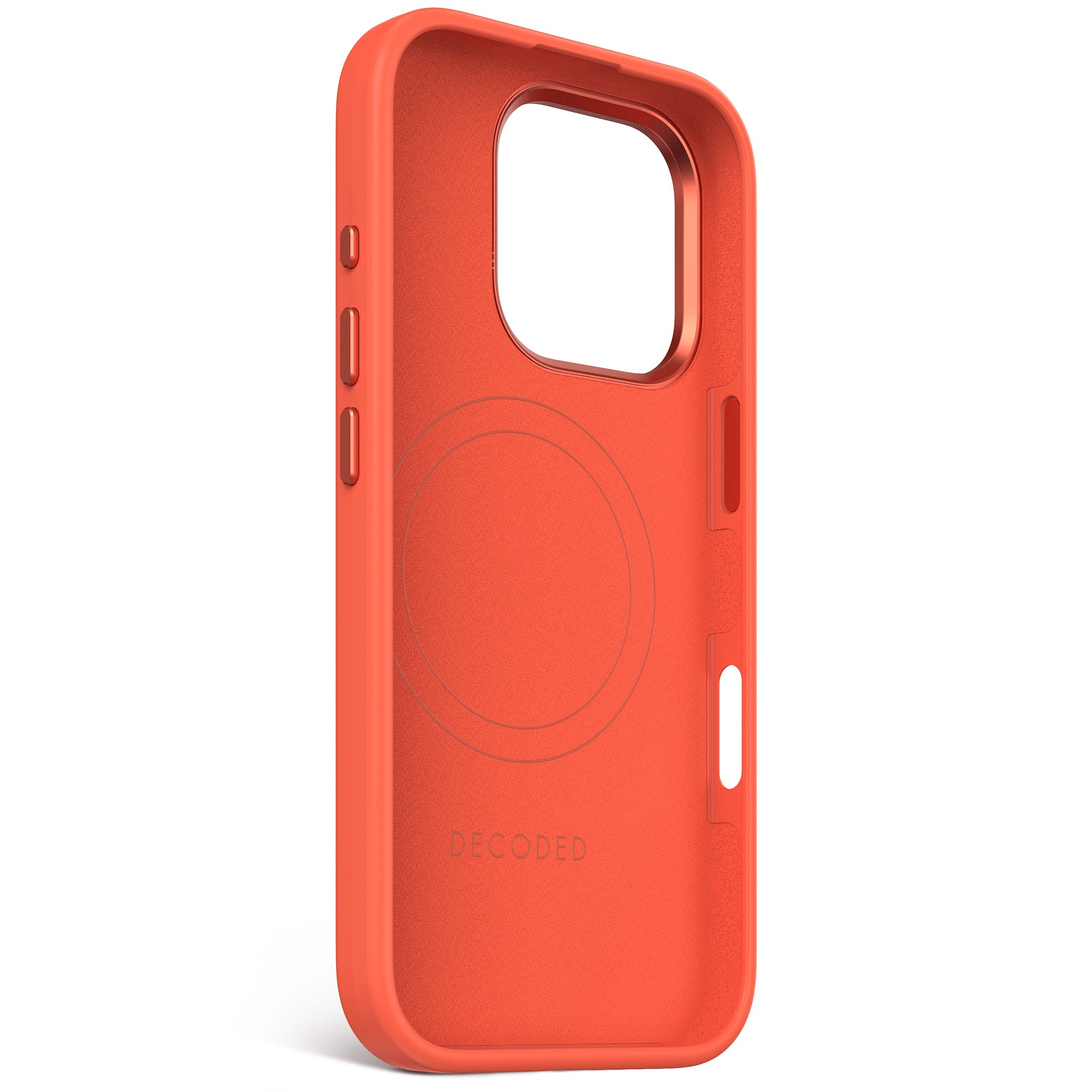 AntiMicrobial Silicone Stacks Case iPhone 16 Pro - Tangerine