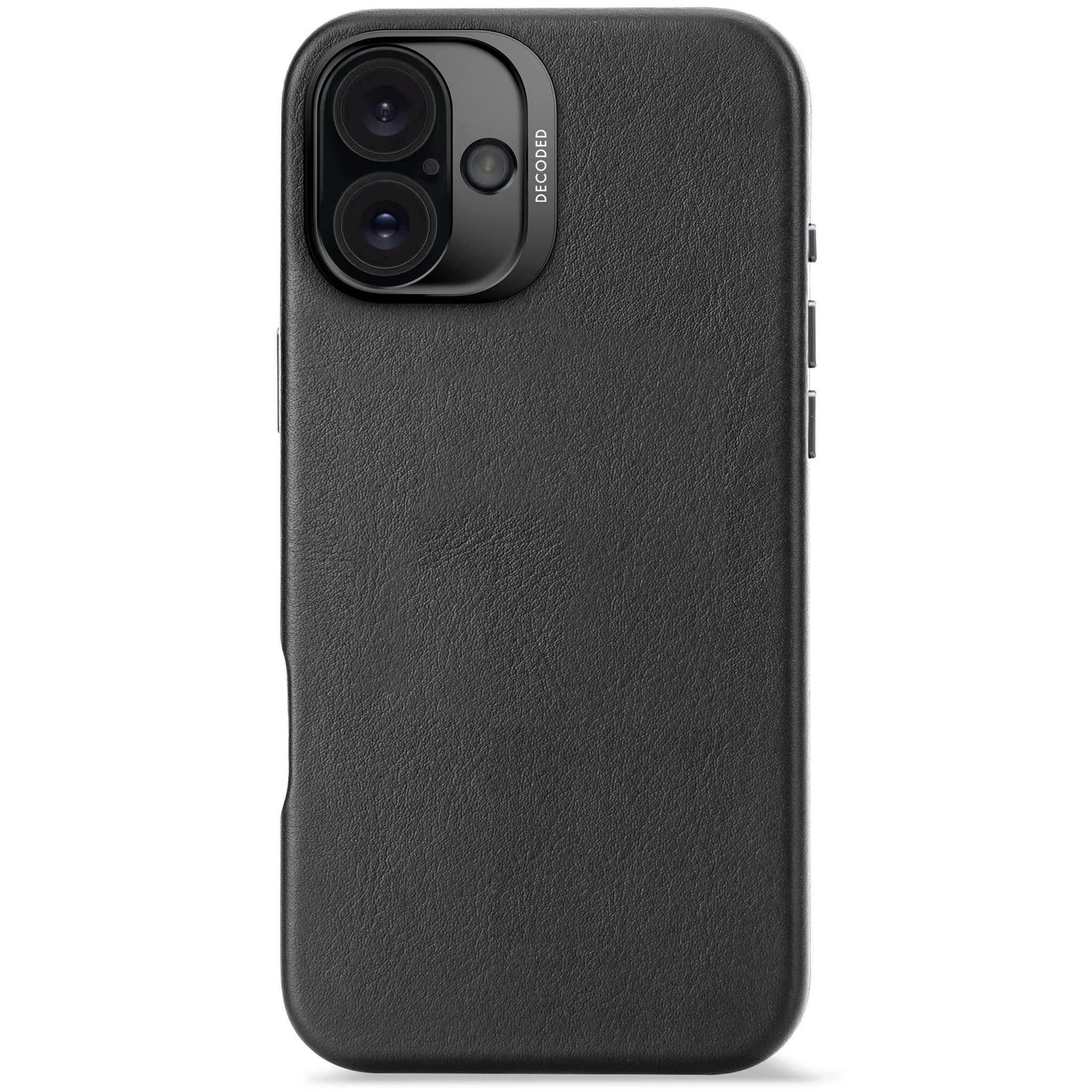 Leather Case iPhone 16 Plus - Black