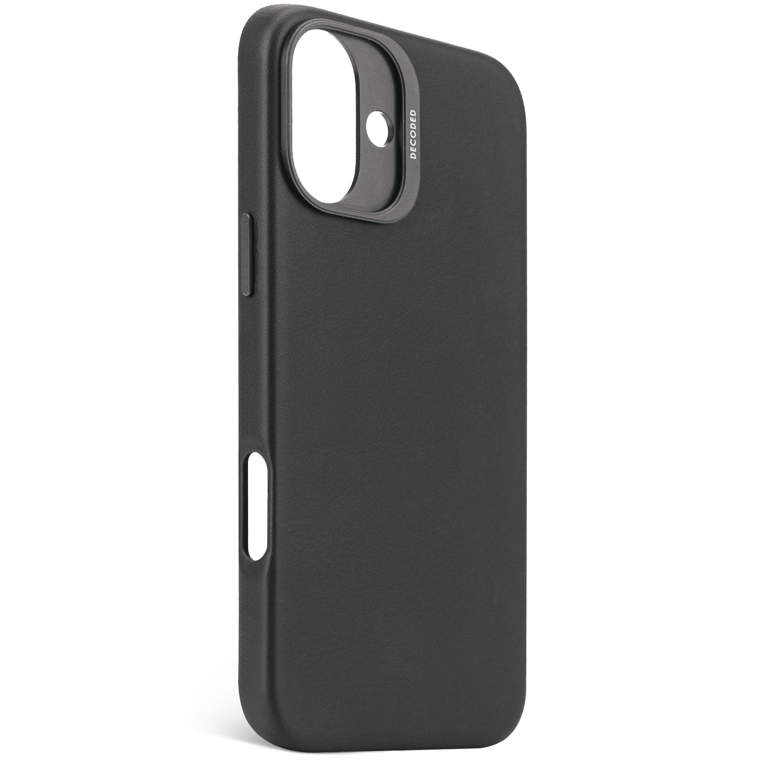 DECODED Silicone Case For IPhone 16 MagSafe Compatible, Antibacterial, Drop Protection, Metal Buttons, Phantom Black DECODED Stacks Case DECODED Silicone Case For IPhone 16 MagSafe Compatible, Antibacterial, Drop Protection, Metal Buttons, Phantom Black DECODED Stacks Case