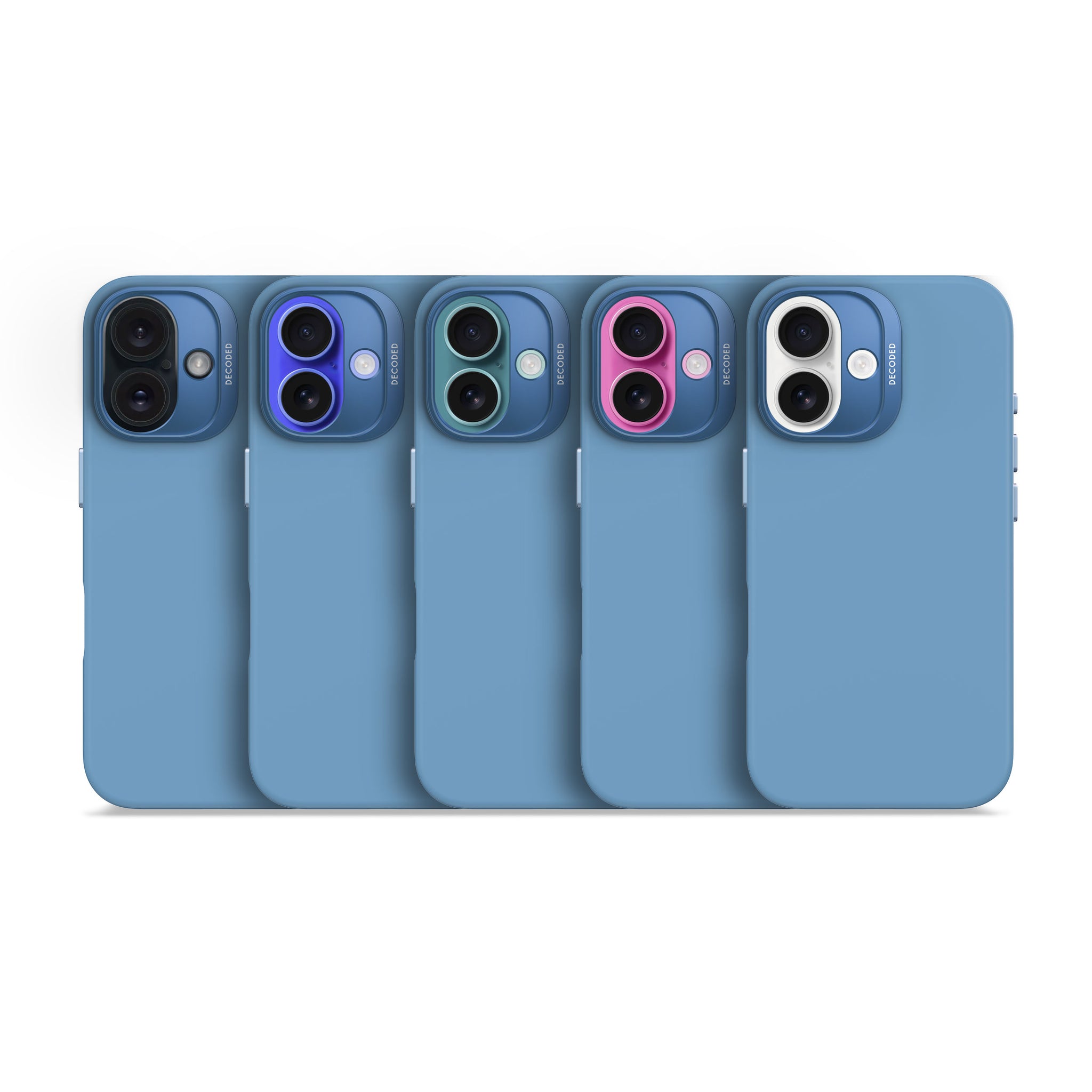 AntiMicrobial Silicone Case iPhone 16 Plus - Air Blue -DECODED