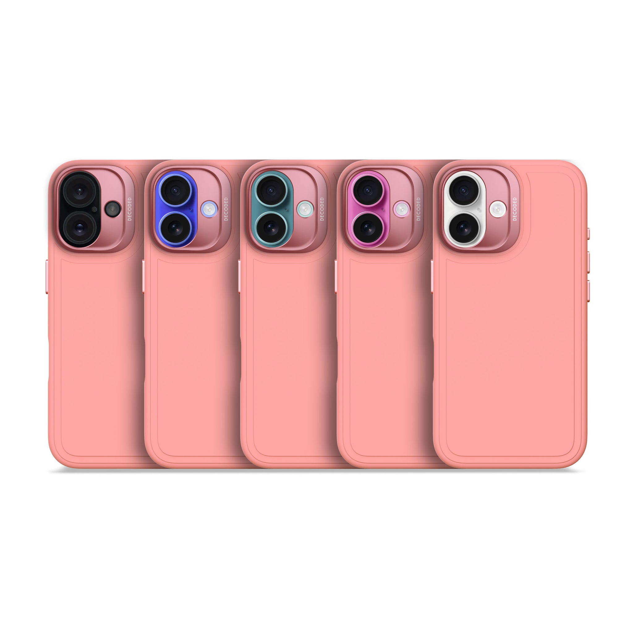 AntiMicrobial Silicone Stacks Case iPhone 16 Plus - Bubble Gum