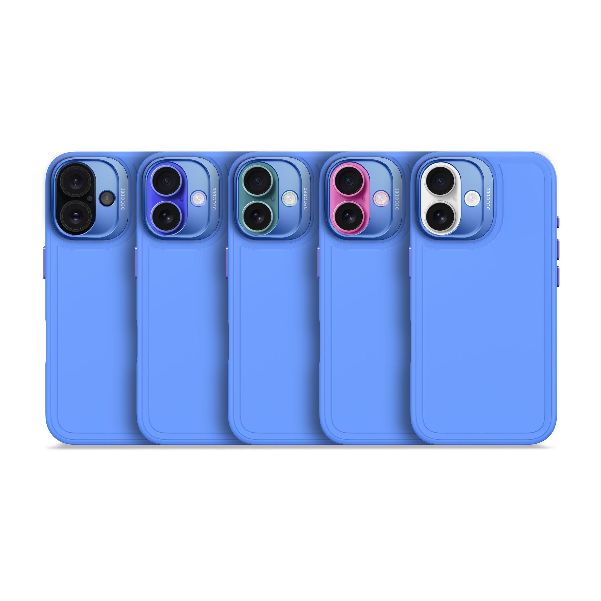 AntiMicrobial Silicone Stacks Case iPhone 16 Plus - Super Sonic