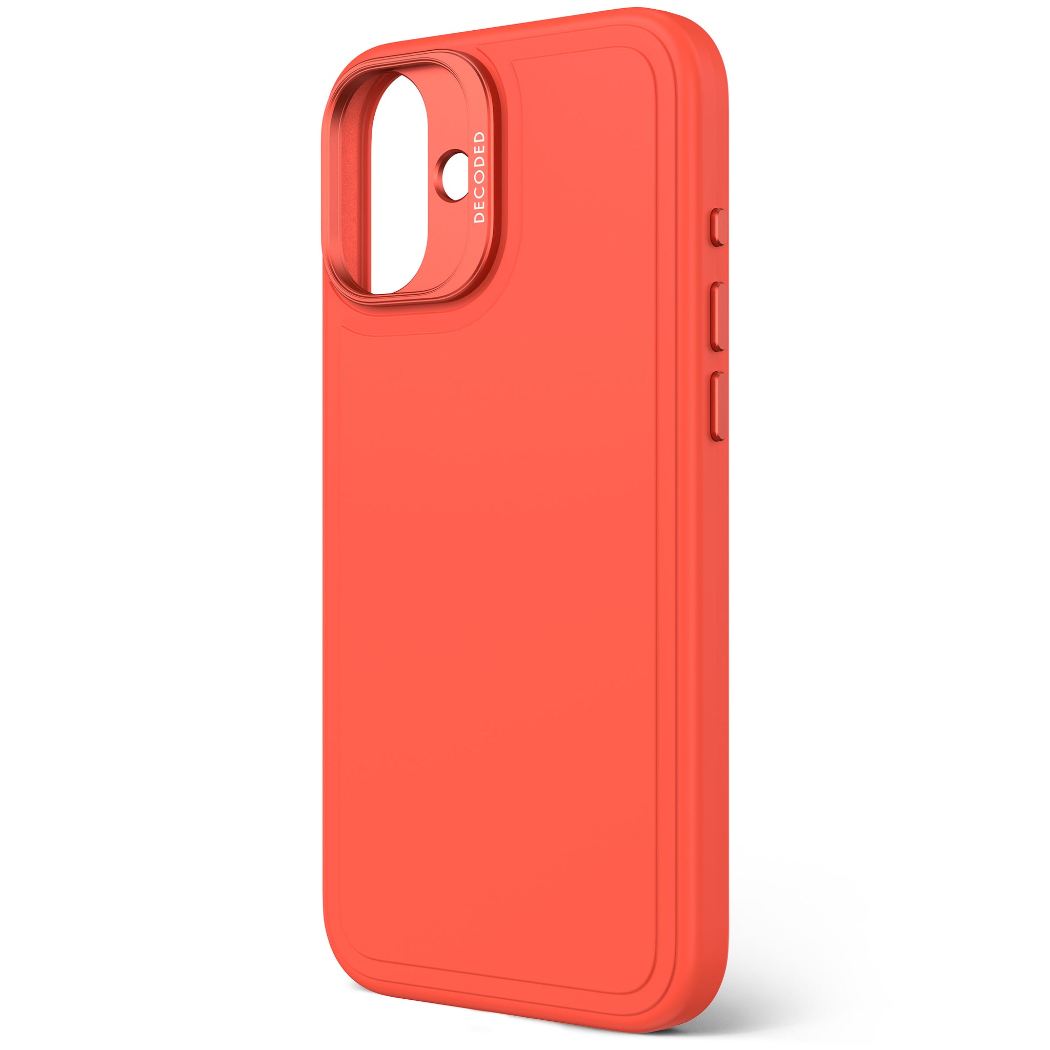 AntiMicrobial Silicone Stacks Case iPhone 16 Plus - Tangerine