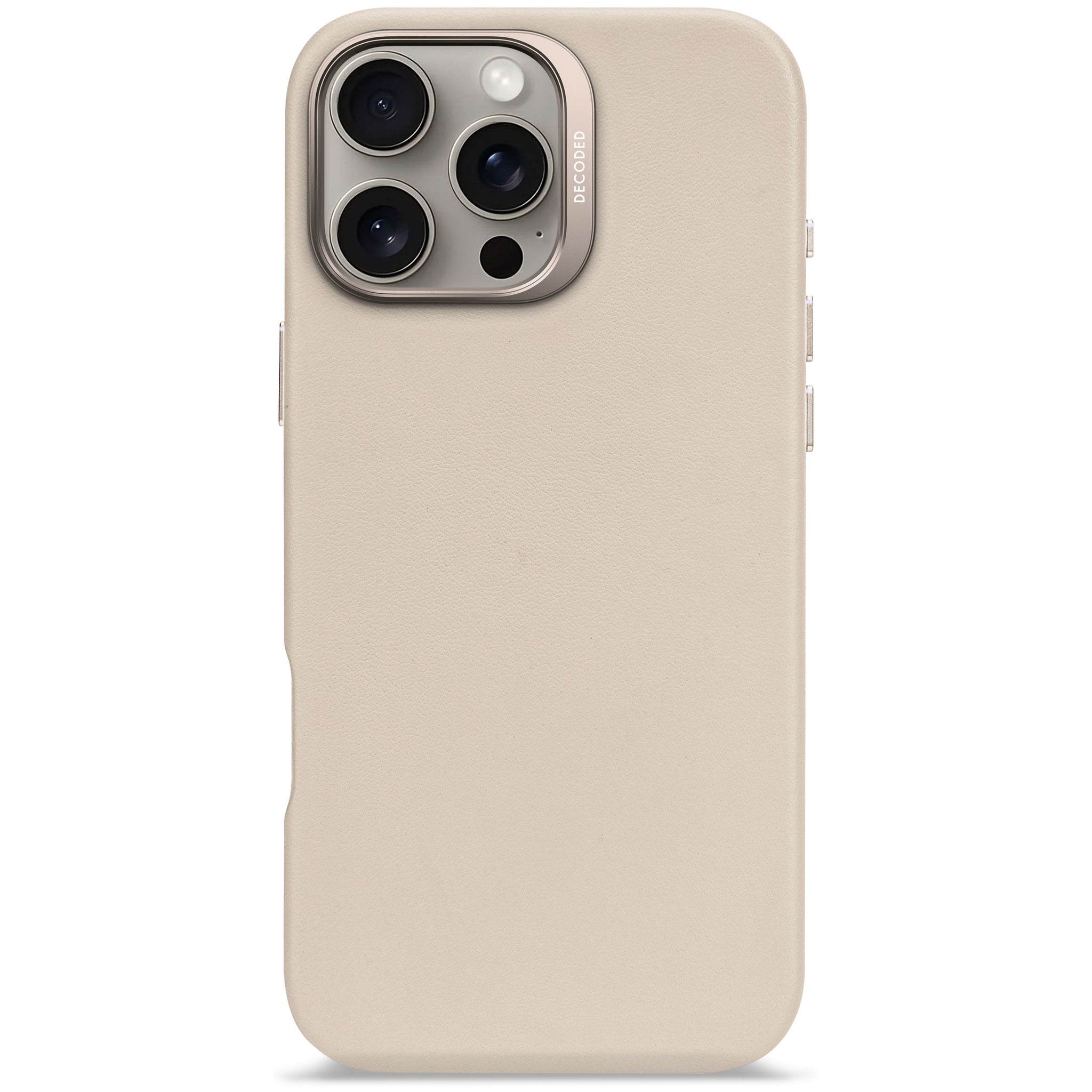 Leather Case iPhone 16 Pro Max Clay Beige DECODED – Decoded
