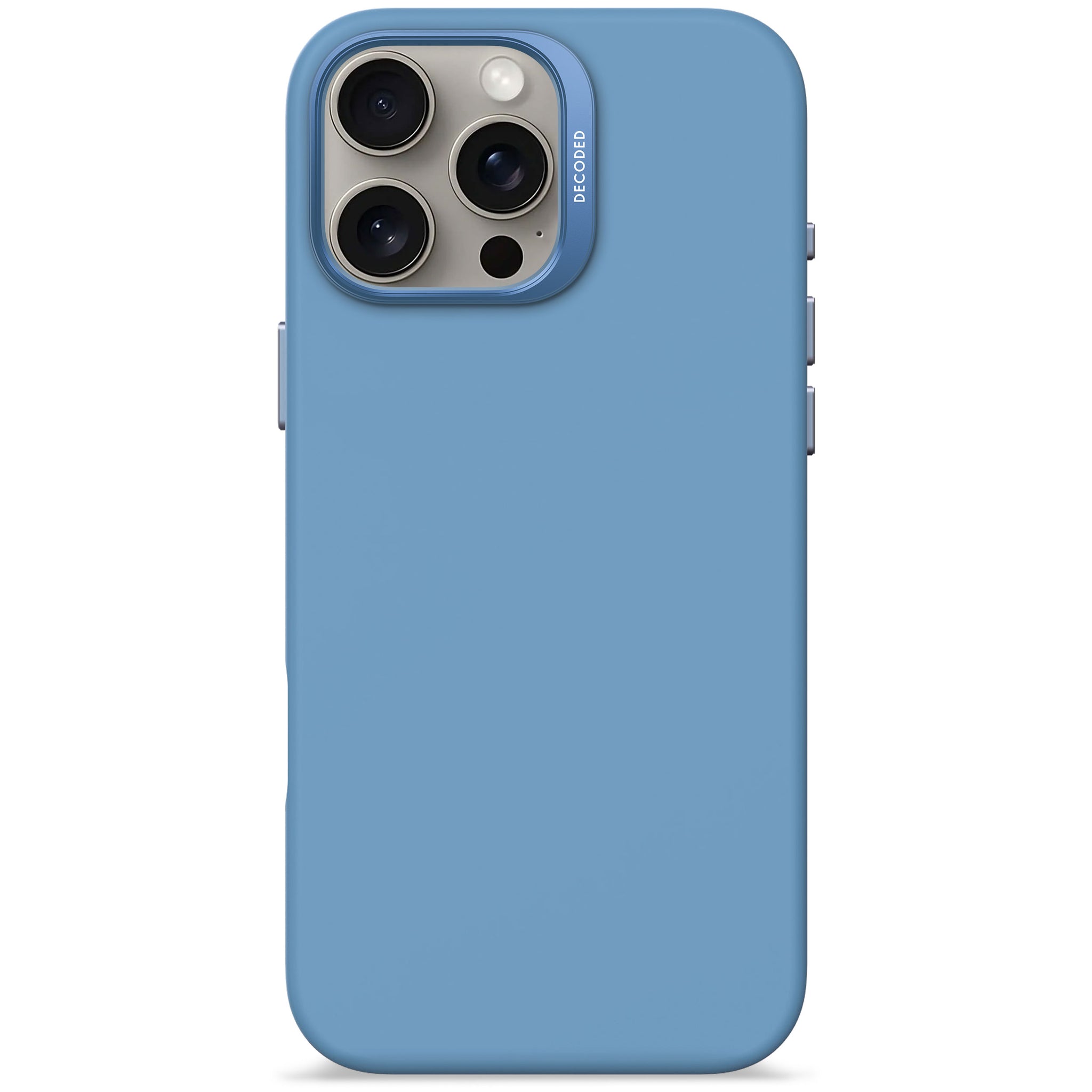 AntiMicrobial Silicone Case iPhone 16 Pro - Air Blue - DECODED