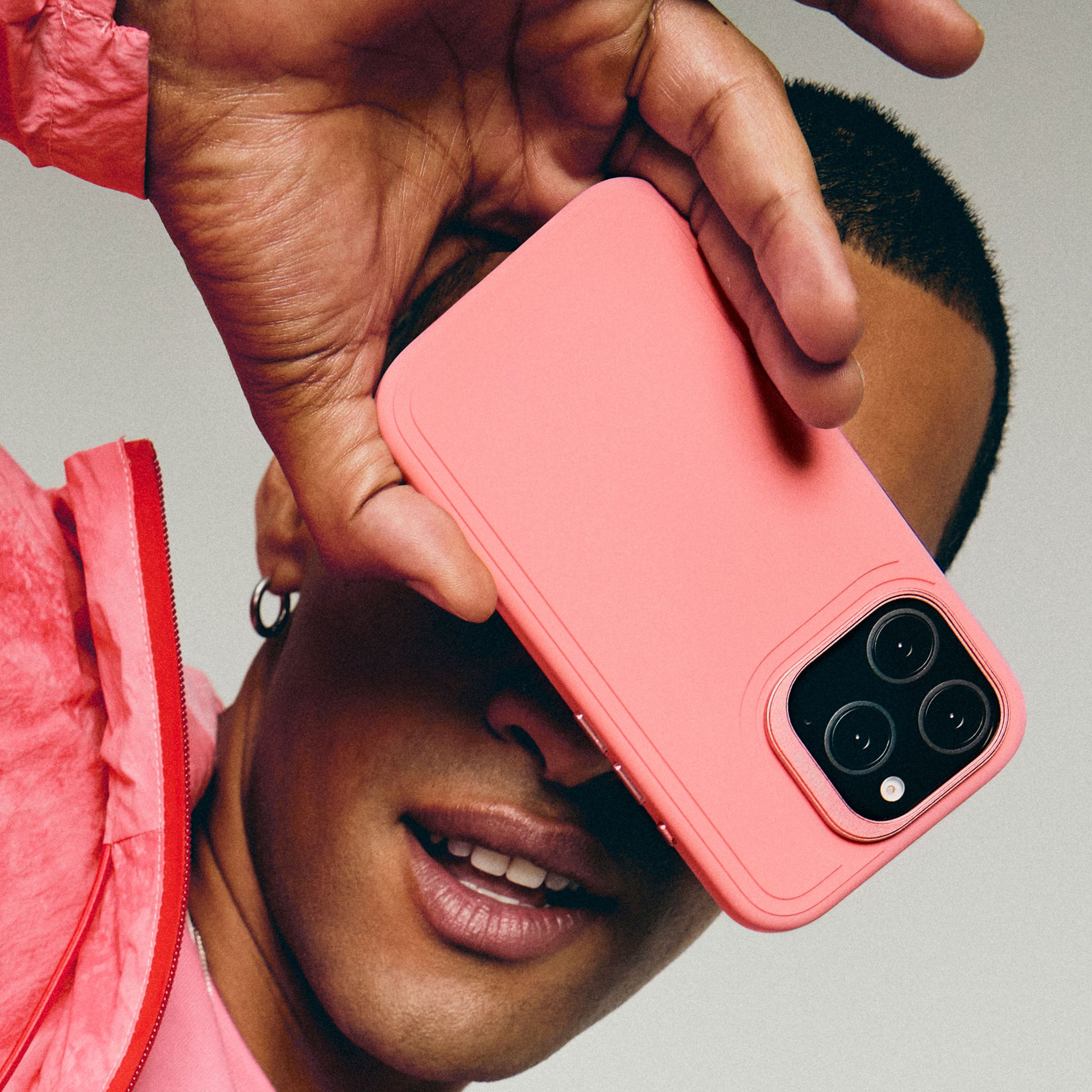 AntiMicrobial Silicone Stacks Case iPhone 16 Pro Max - Bubble Gum