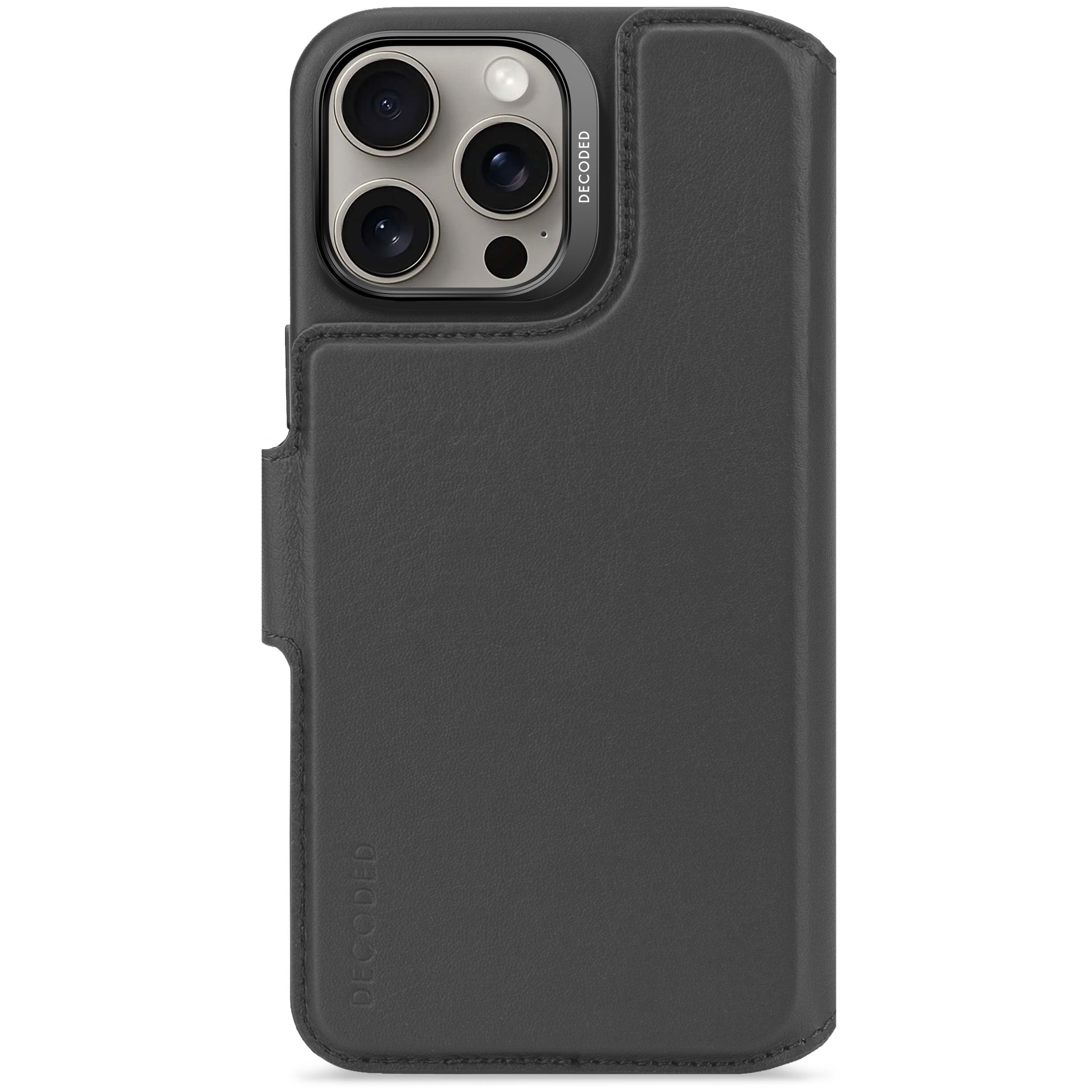 Leather Detachable Wallet Case iPhone 16 Pro Max - Black - DECODED Decoded Leather Detachable Wallet Case iPhone 16 Pro Max - Black - DECODED Decoded
