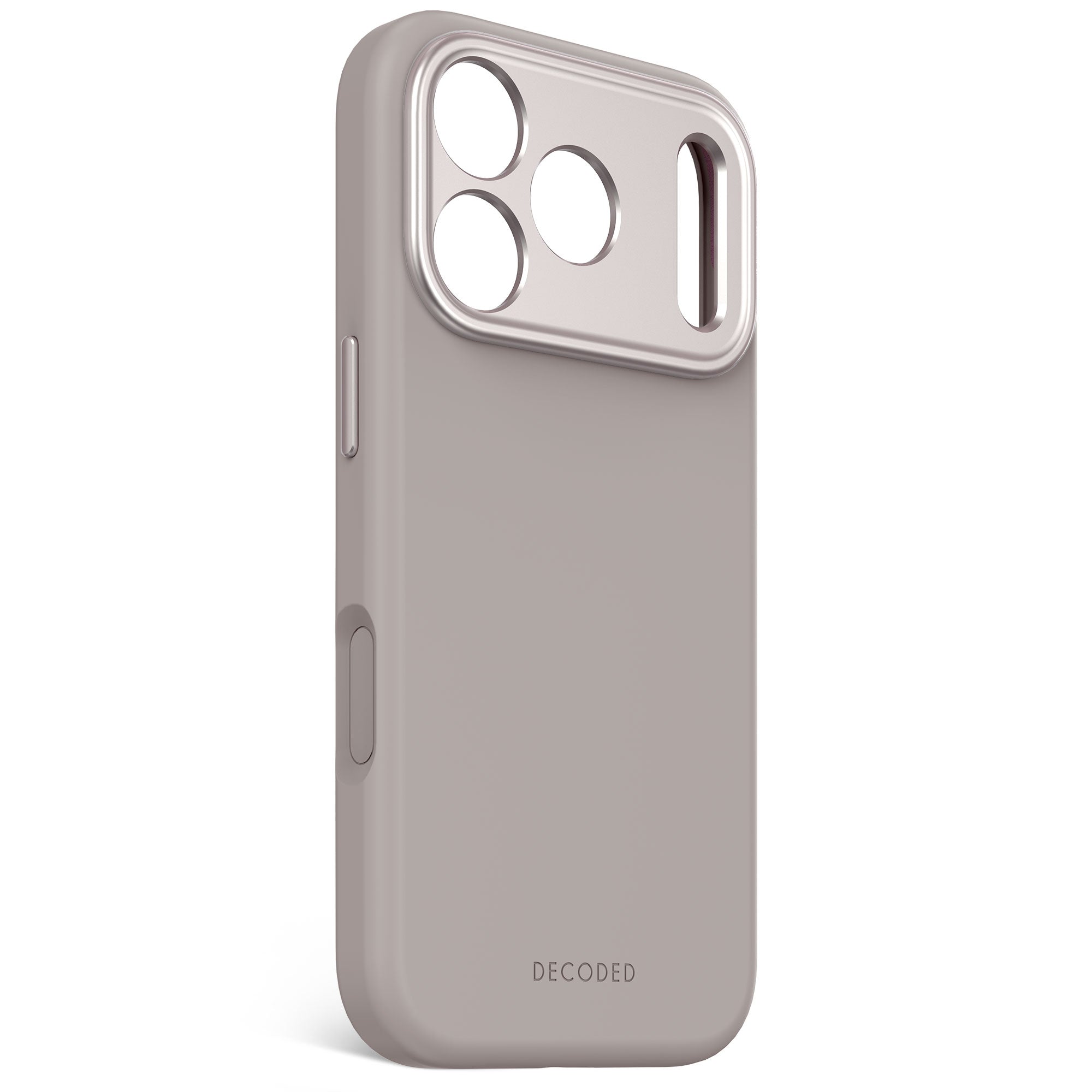 AntiMicrobial Silicone Case iPhone 17 Pro - Soft Taupe - DECODED Decoded AntiMicrobial Silicone Case iPhone 17 Pro - Soft Taupe - DECODED Decoded