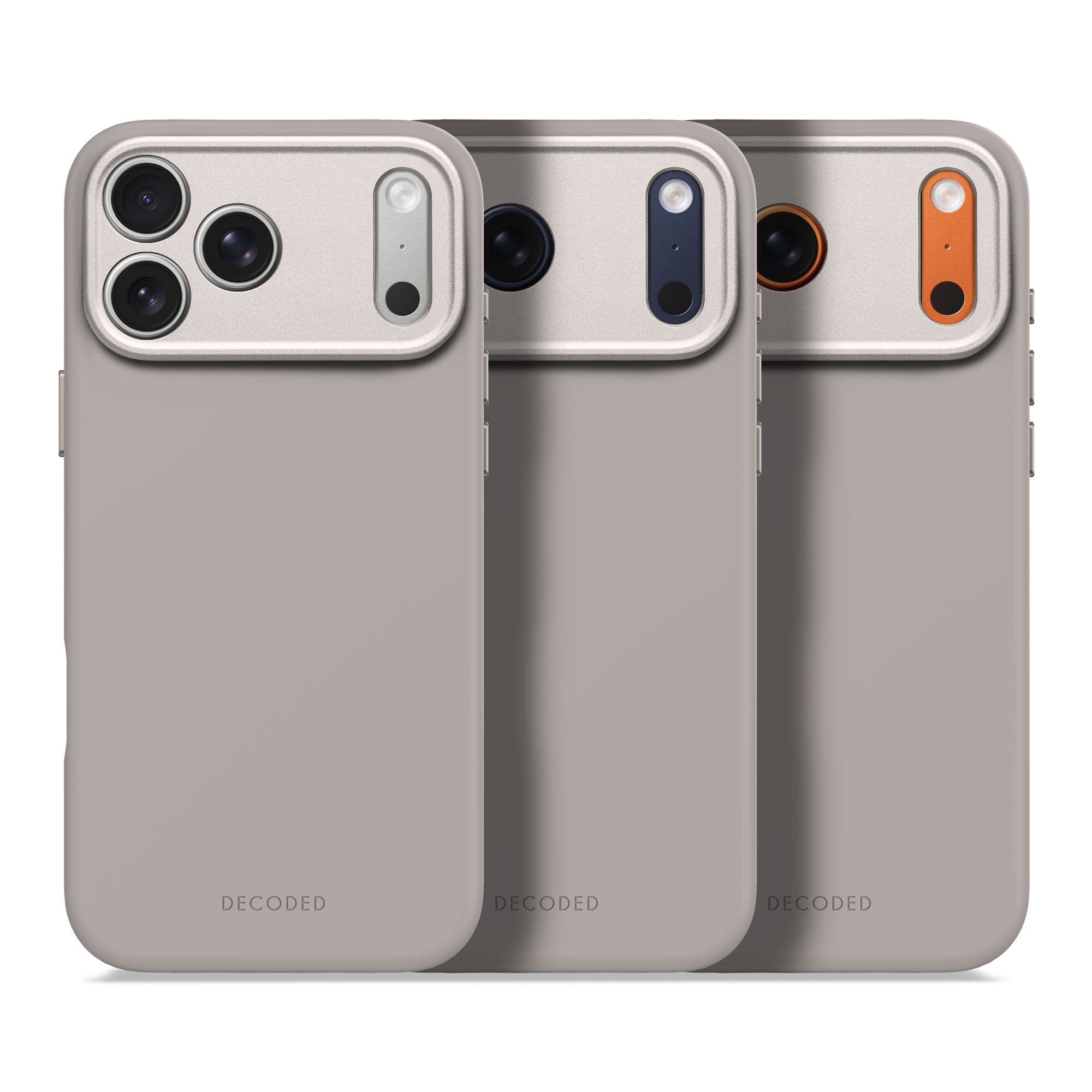 AntiMicrobial Silicone Case iPhone 17 Pro Max - Soft Taupe - DECODED Decoded AntiMicrobial Silicone Case iPhone 17 Pro Max - Soft Taupe - DECODED Decoded