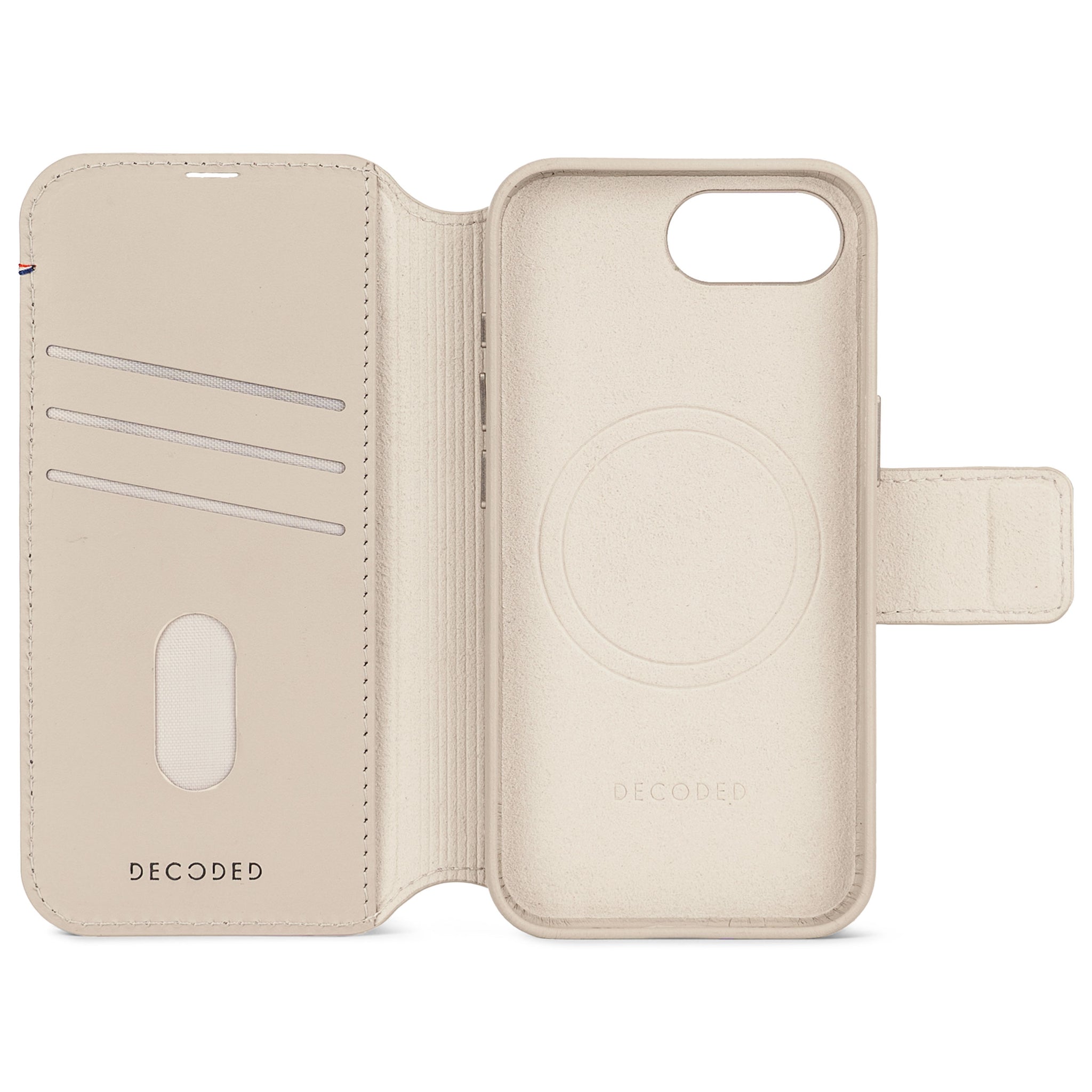 Leather Detachable Wallet | Clay Beige | iPhone 17e / 16e