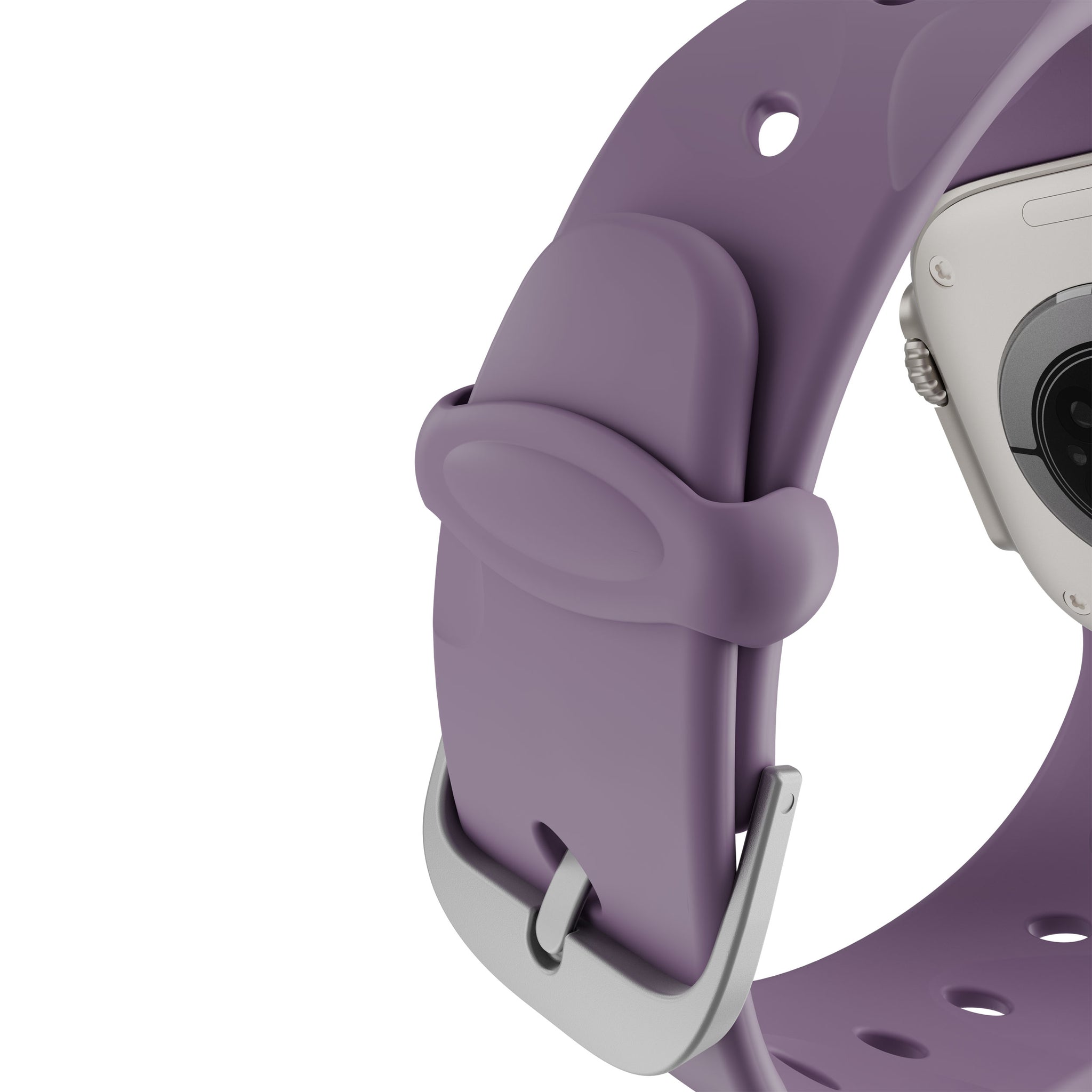 CELLDIA シェイク アップル 630g Silicone Ares Splice Buckle Watch Band | Purple Haze | 44mm to