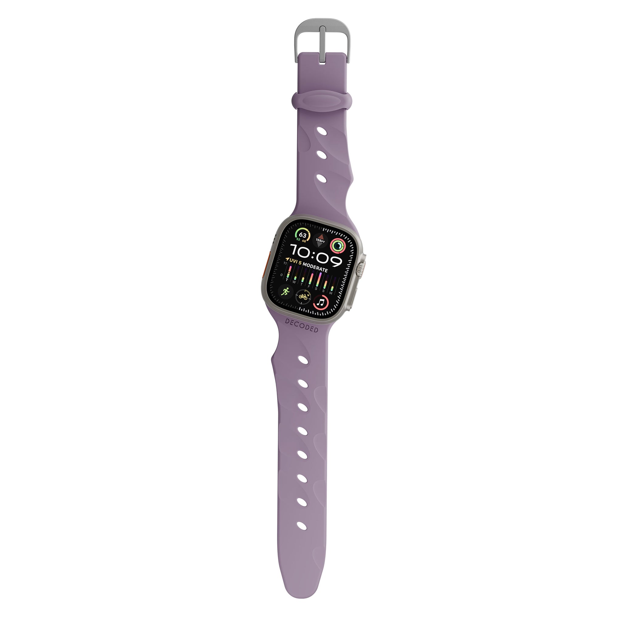 CELLDIA シェイク アップル 630g Silicone Ares Splice Buckle Watch Band | Purple Haze | 44mm to
