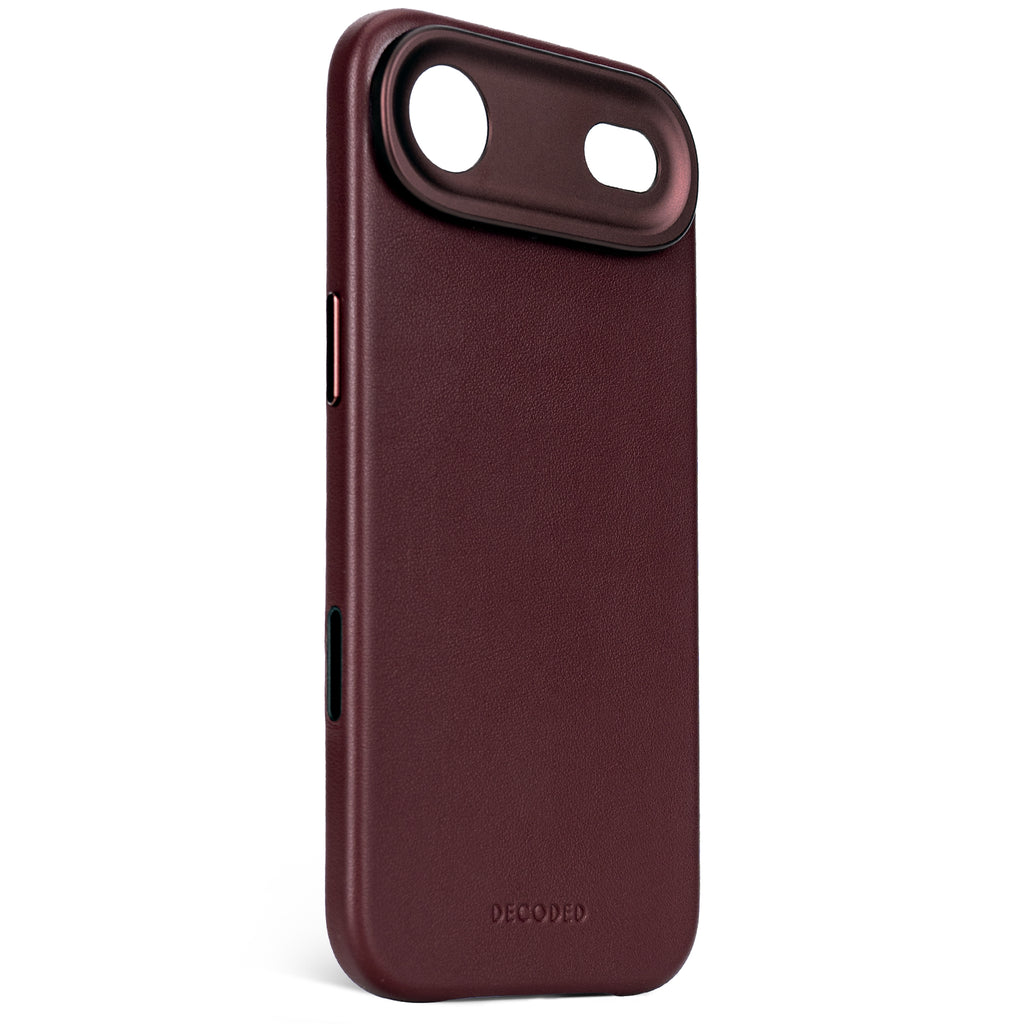 כיסוי עור לאייפון 17 Air - בורדו Dark Ruby