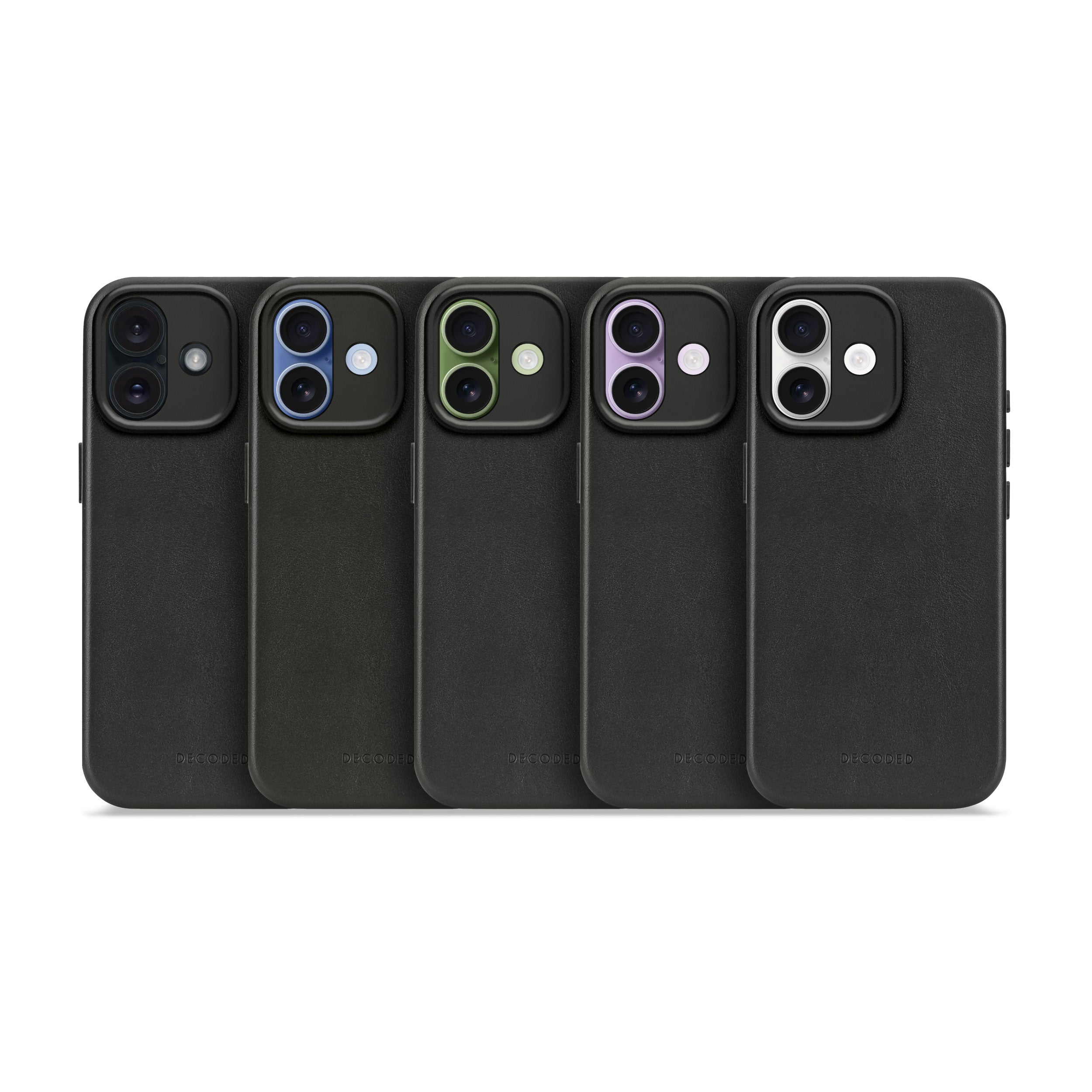 Leather Case iPhone 17 - Black Leather Case iPhone 17 - Black