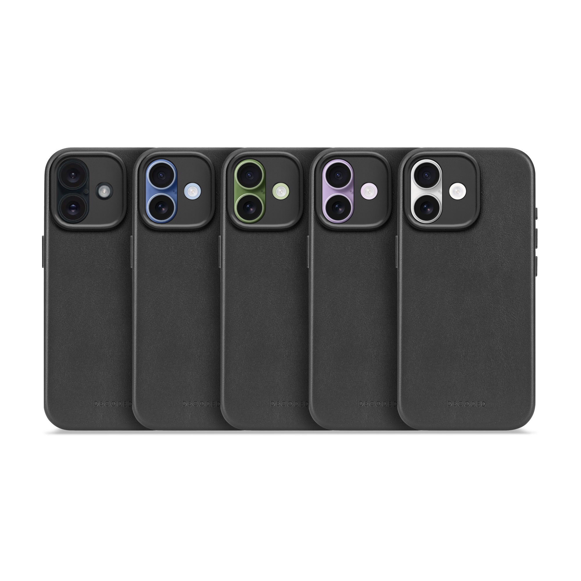 Leather Case iPhone 17 - Black - DECODED – Decoded