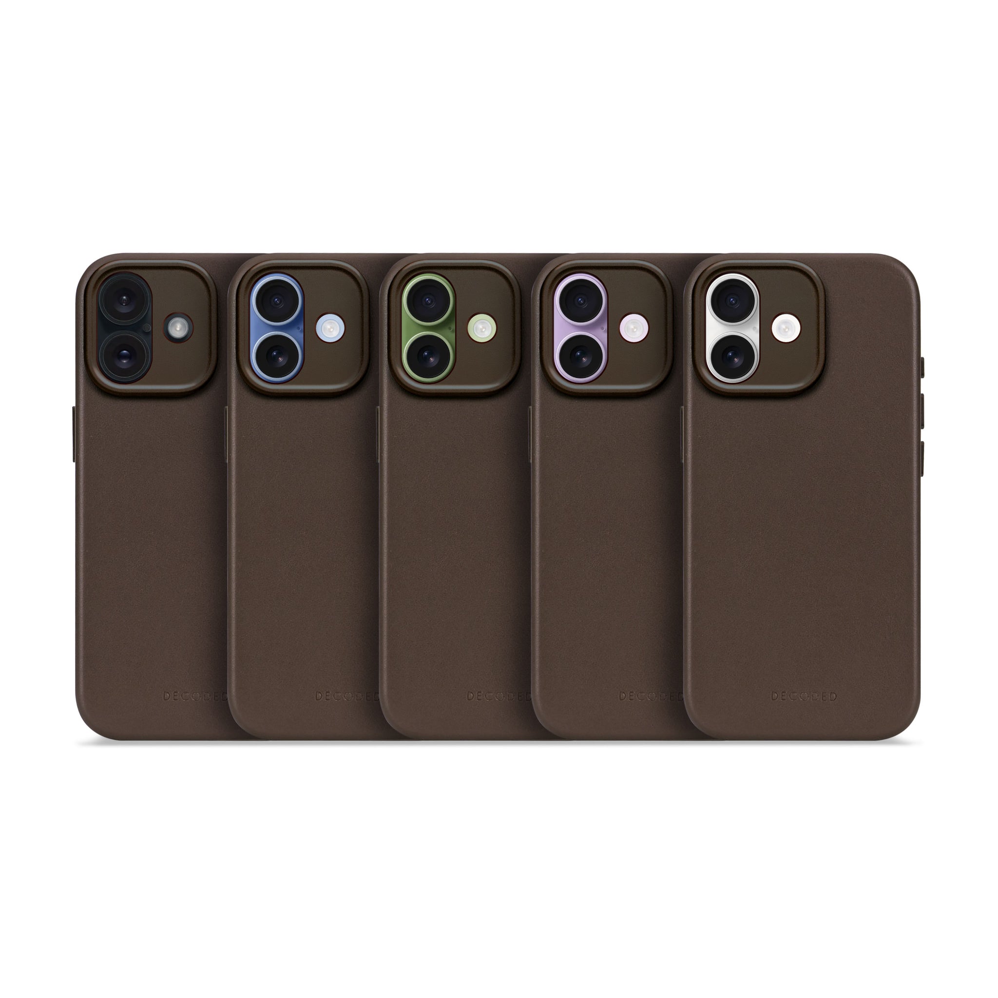 Leather Case iPhone 17 - Chocolate Brown - DECODED – Decoded