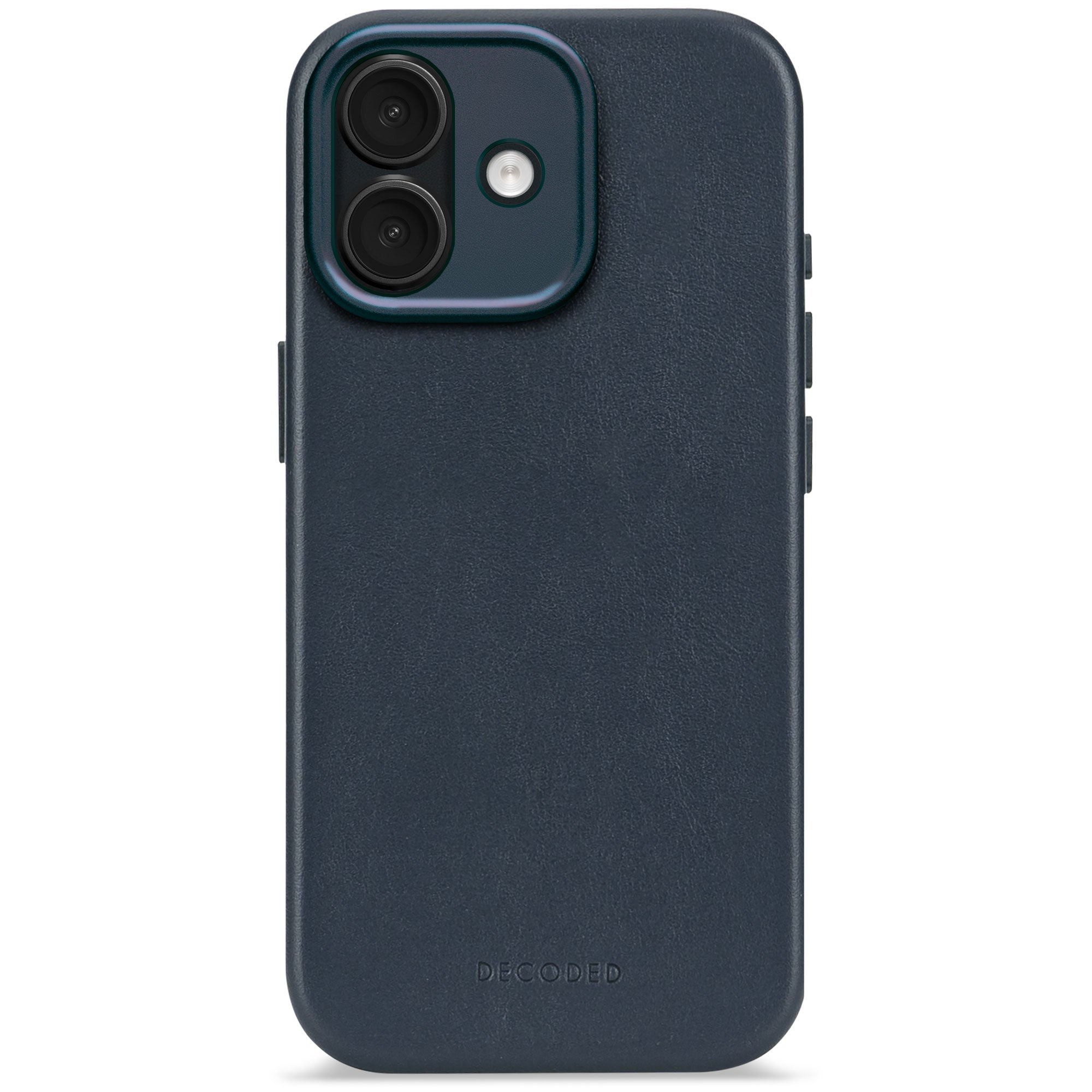 Leather Case iPhone 17 Navy Shadow DECODED – Decoded